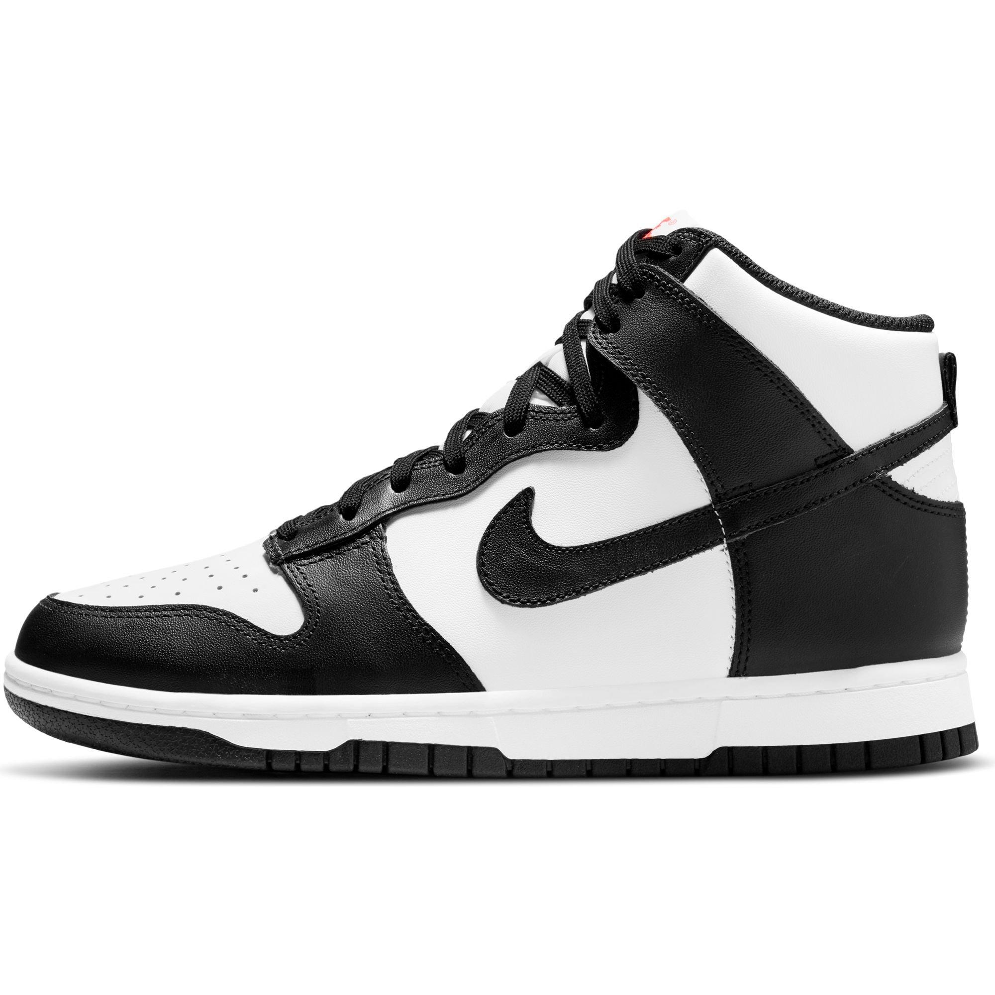 Nike Dunk High "White/Black/University Red" Women's Shoe - BLACK/WHITE Thumbnail View 6