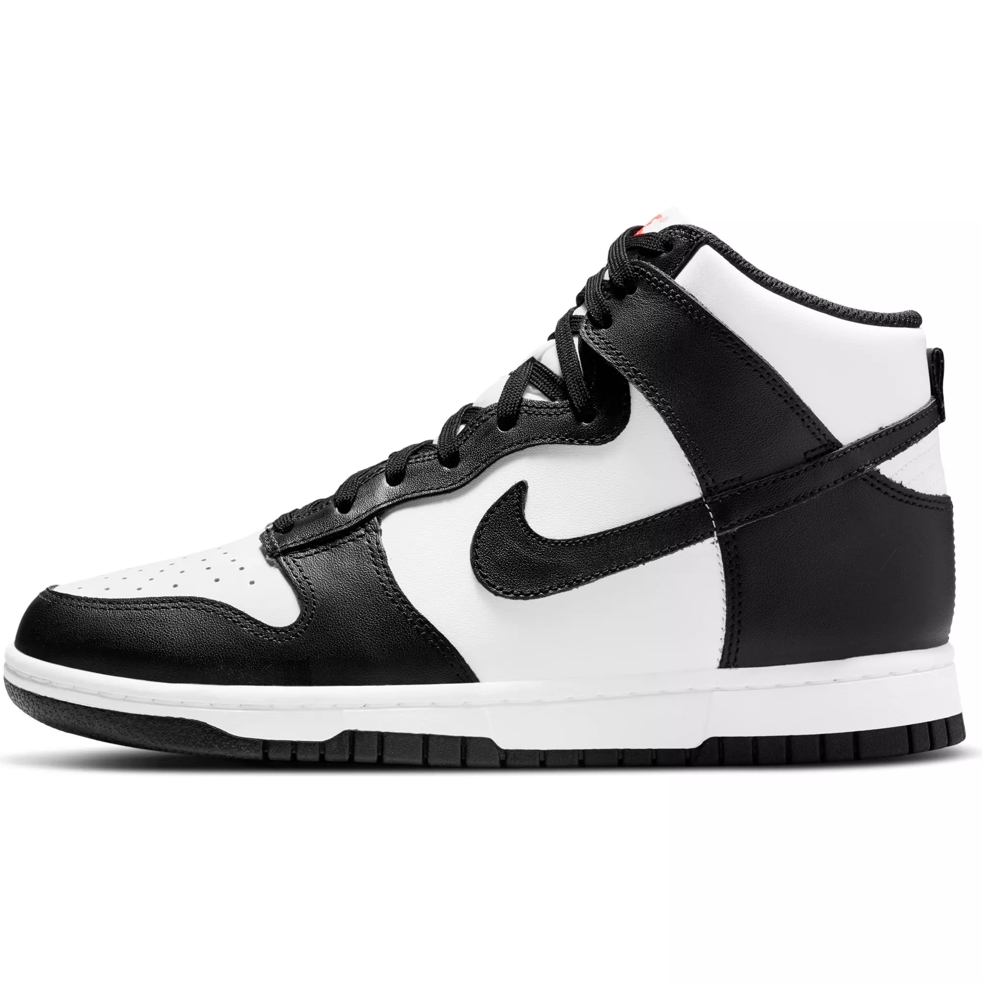 Nike Dunk High "White/Black/University Red" Women's Shoe - BLACK/WHITE