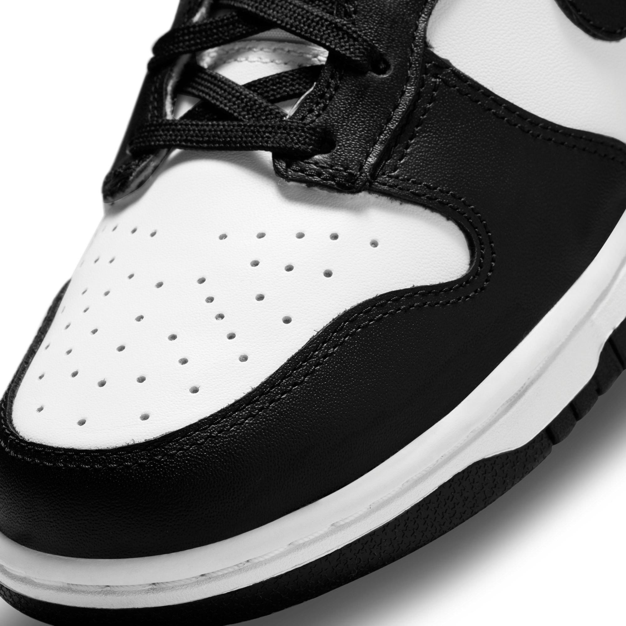 Nike Dunk High "White/Black/University Red" Women's Shoe - BLACK/WHITE Thumbnail View 3