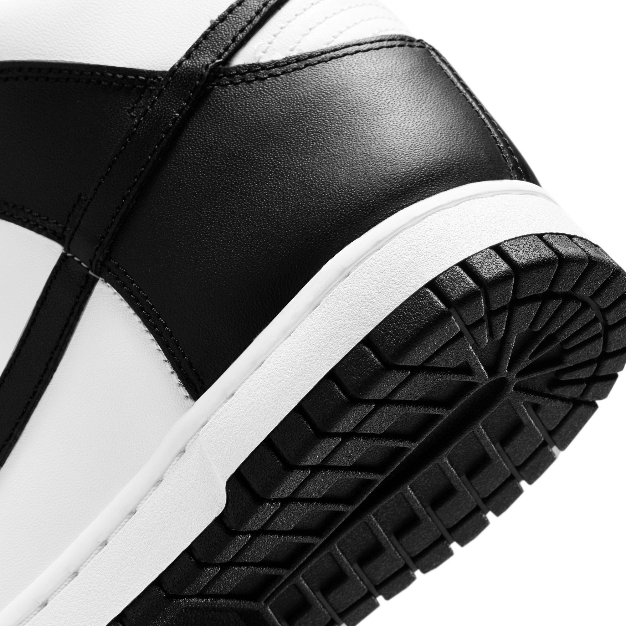 Nike dunks black and white outlet high