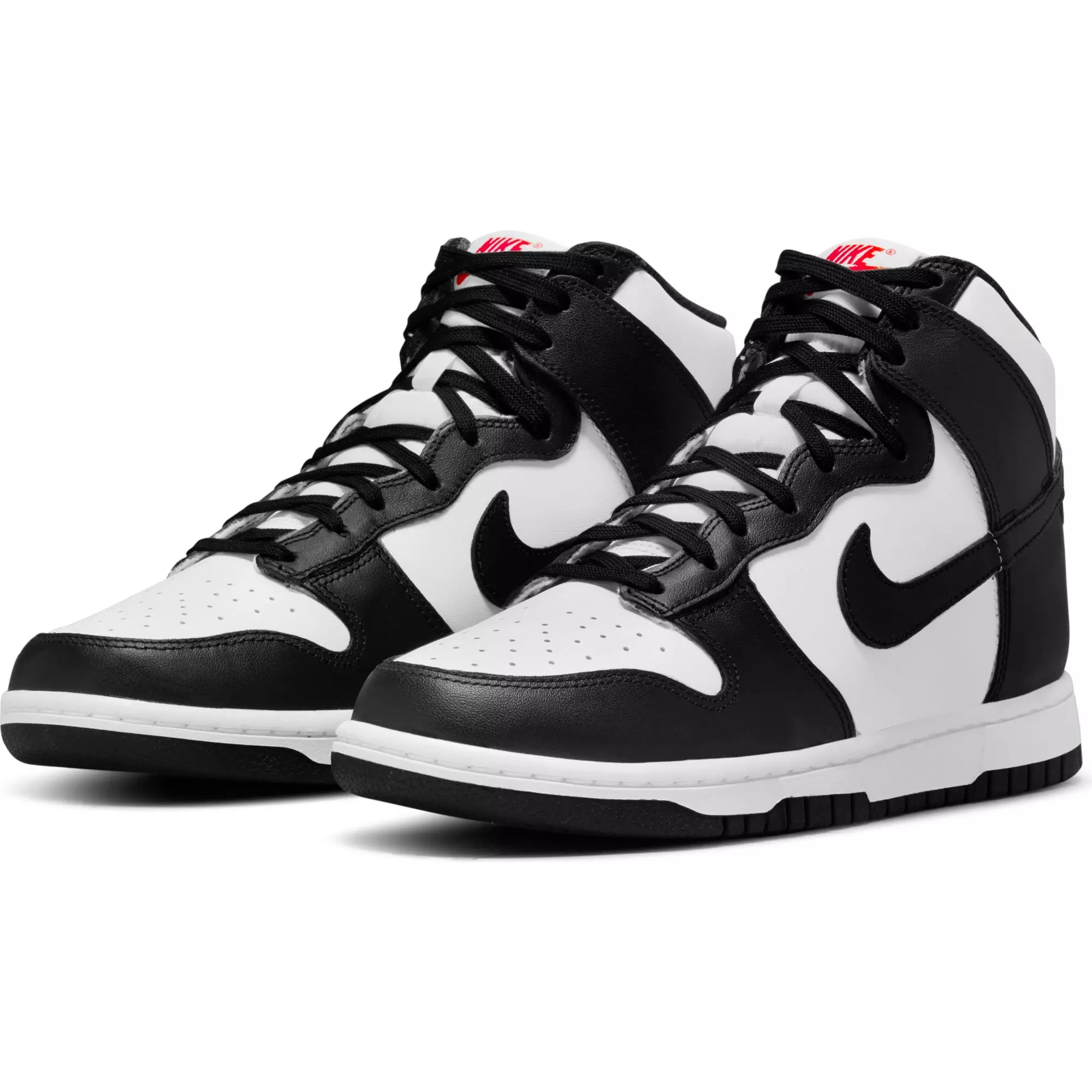 Nike Dunk High "White/Black/University Red" Women's Shoe - BLACK/WHITE