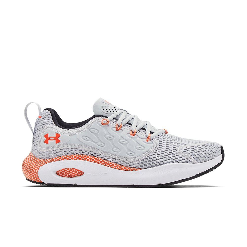 grey and orange under armour shoes