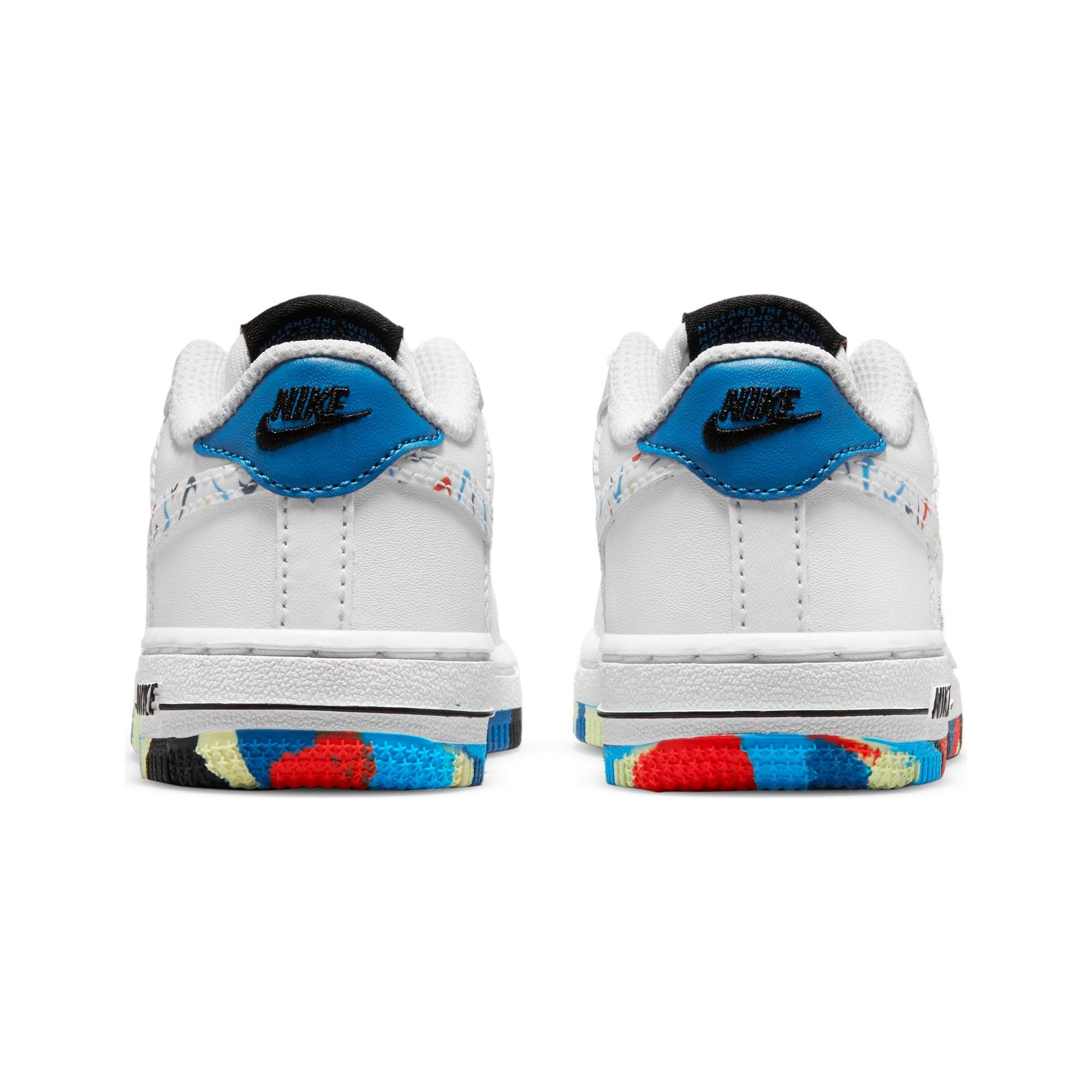 Nike air force 1 melted crayon white/multi grade school boys' shoe sale