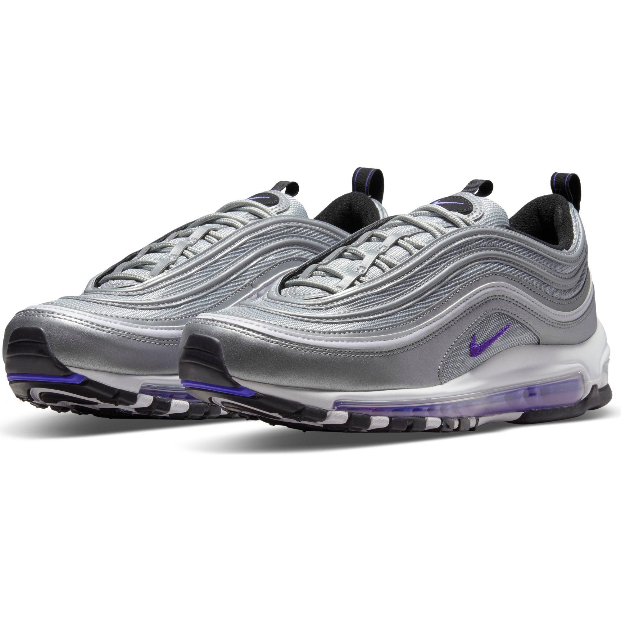 Nike 97 оригинал. Nike Air Max 97 Silver Bullet. Nike Air Max 97 Purple Bullet. Nike Air Max 97 Purple. Nike Air Max 97 Metallic Silver.