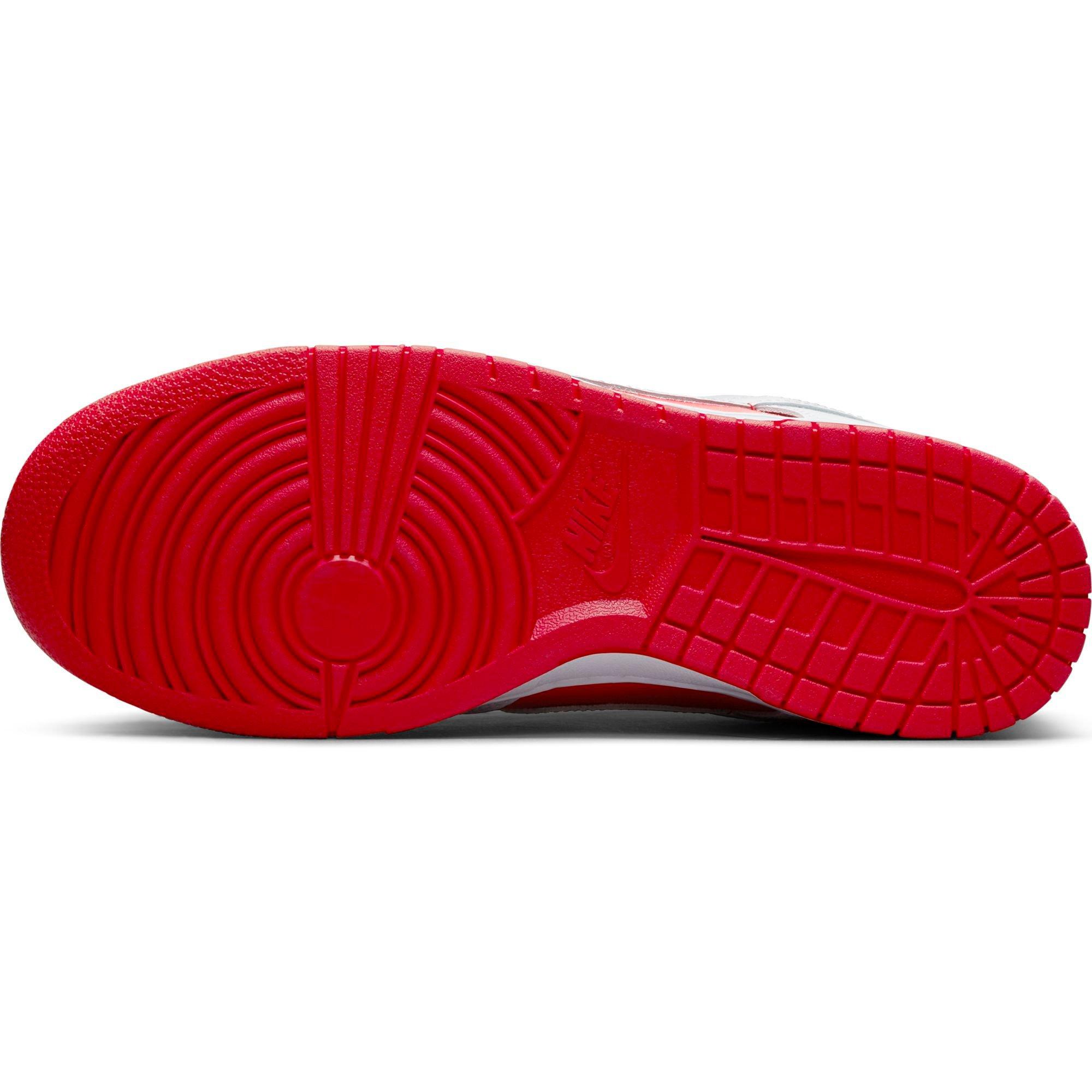 Nike Dunk Low Retro "University Red/White/Tonal Orange" Men's Shoe - RED/WHITE Thumbnail View 10