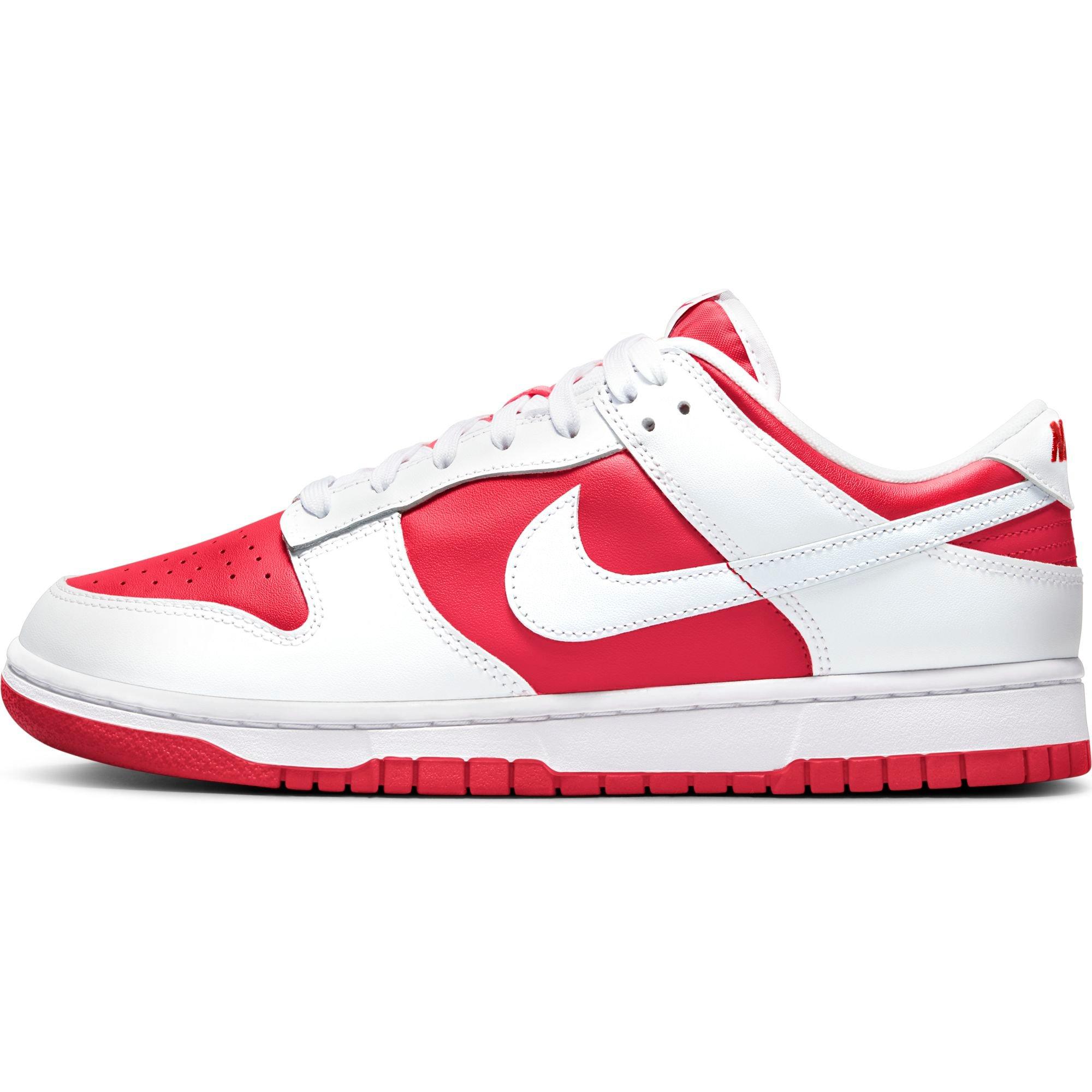 Nike Dunk Low Retro "University Red/White/Tonal Orange" Men's Shoe - RED/WHITE Thumbnail View 6