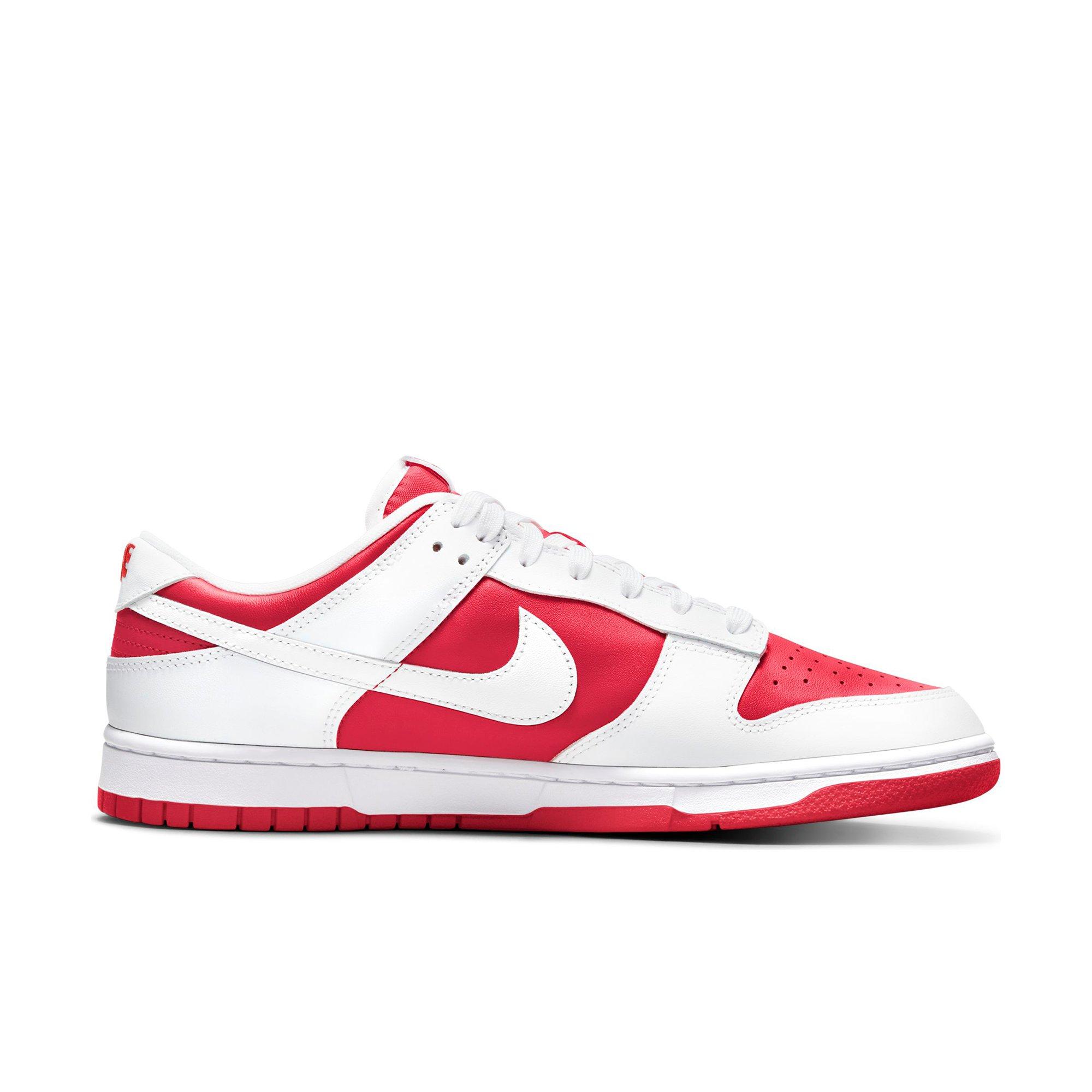 Nike Dunk Low Retro "University Red/White/Tonal Orange" Men's Shoe - RED/WHITE Thumbnail View 2