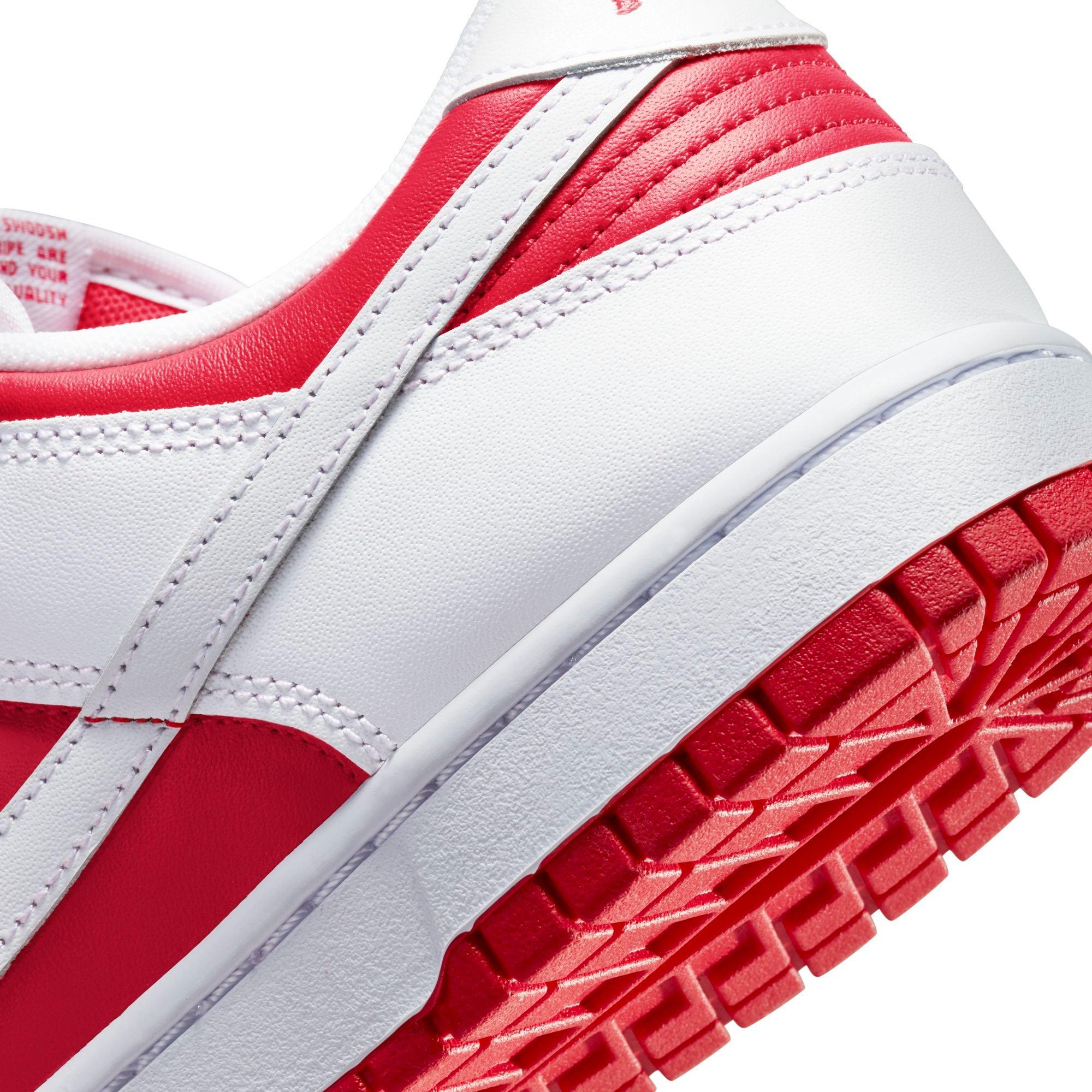 Nike Dunk Low Retro "University Red/White/Tonal Orange" Men's Shoe - RED/WHITE Thumbnail View 4