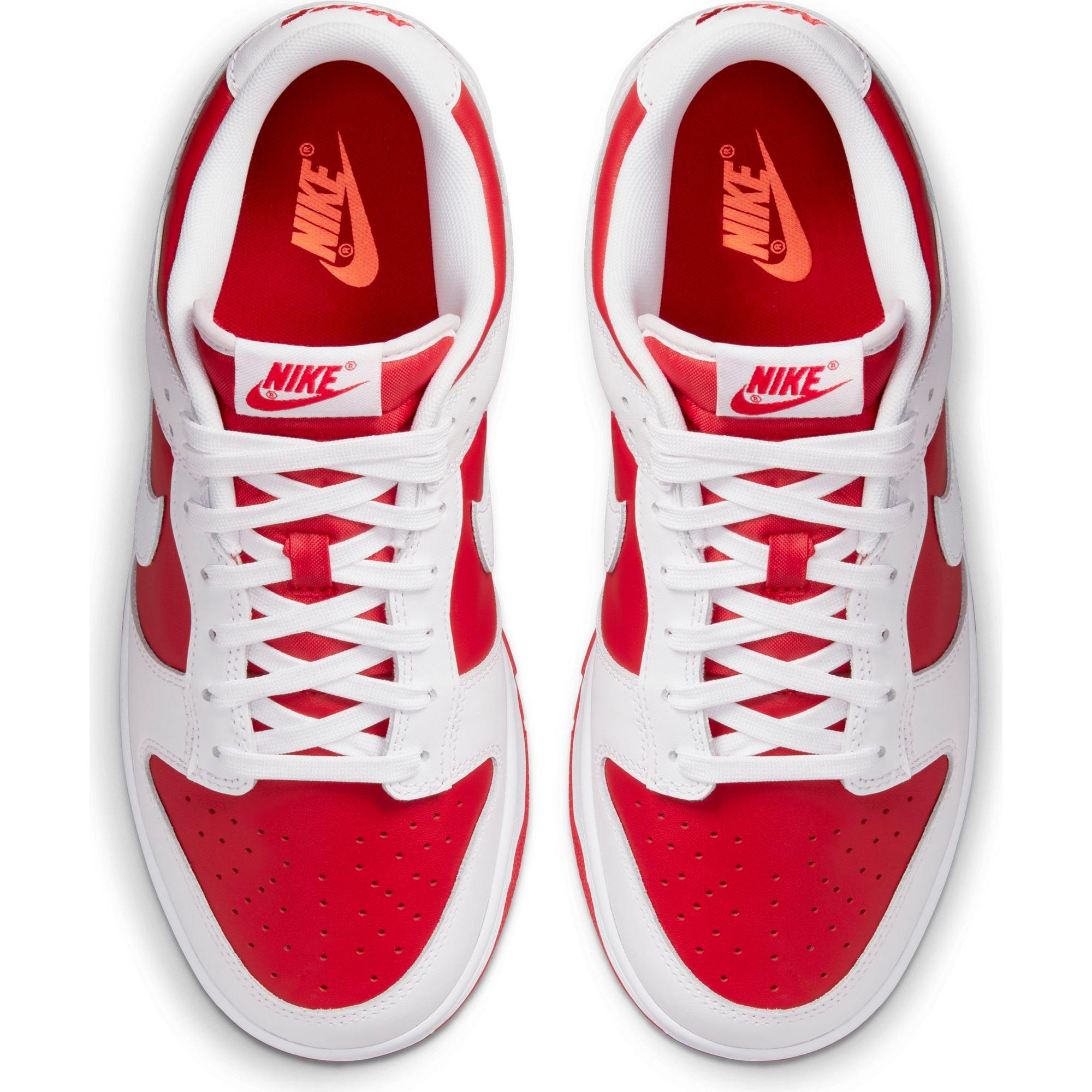 Nike Dunk Low Retro "University Red/White/Tonal Orange" Men's Shoe - RED/WHITE Thumbnail View 9