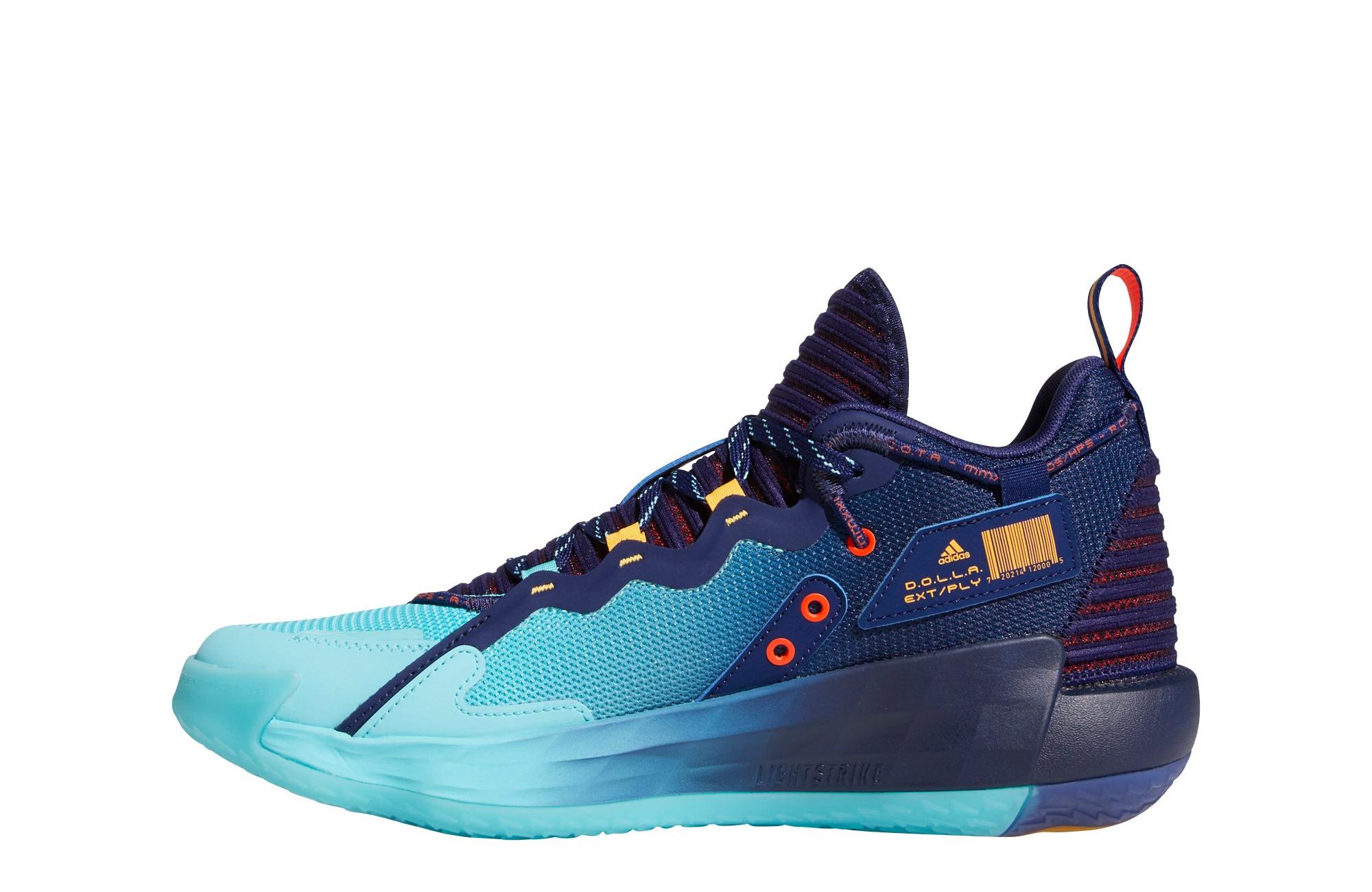 Sneakers Release – adidas Dame 7 EXTPLY “Space Jam” Dark Blue/Aqua ...