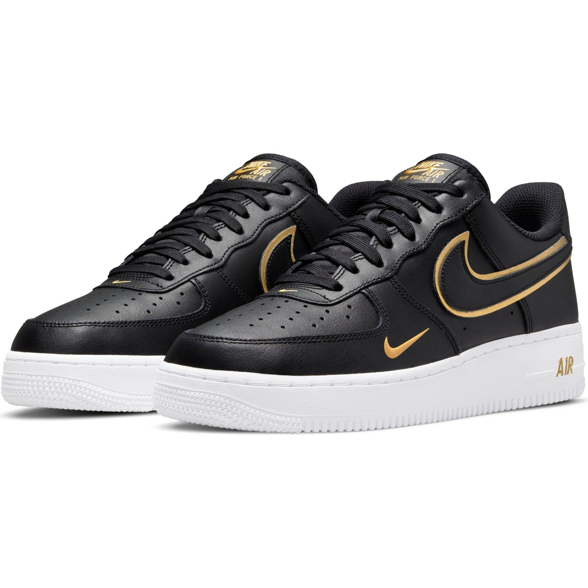 Nike Air Force 1 '07 LV8 Men's Size 14 White /Black-Metallic Gold DA8481-100