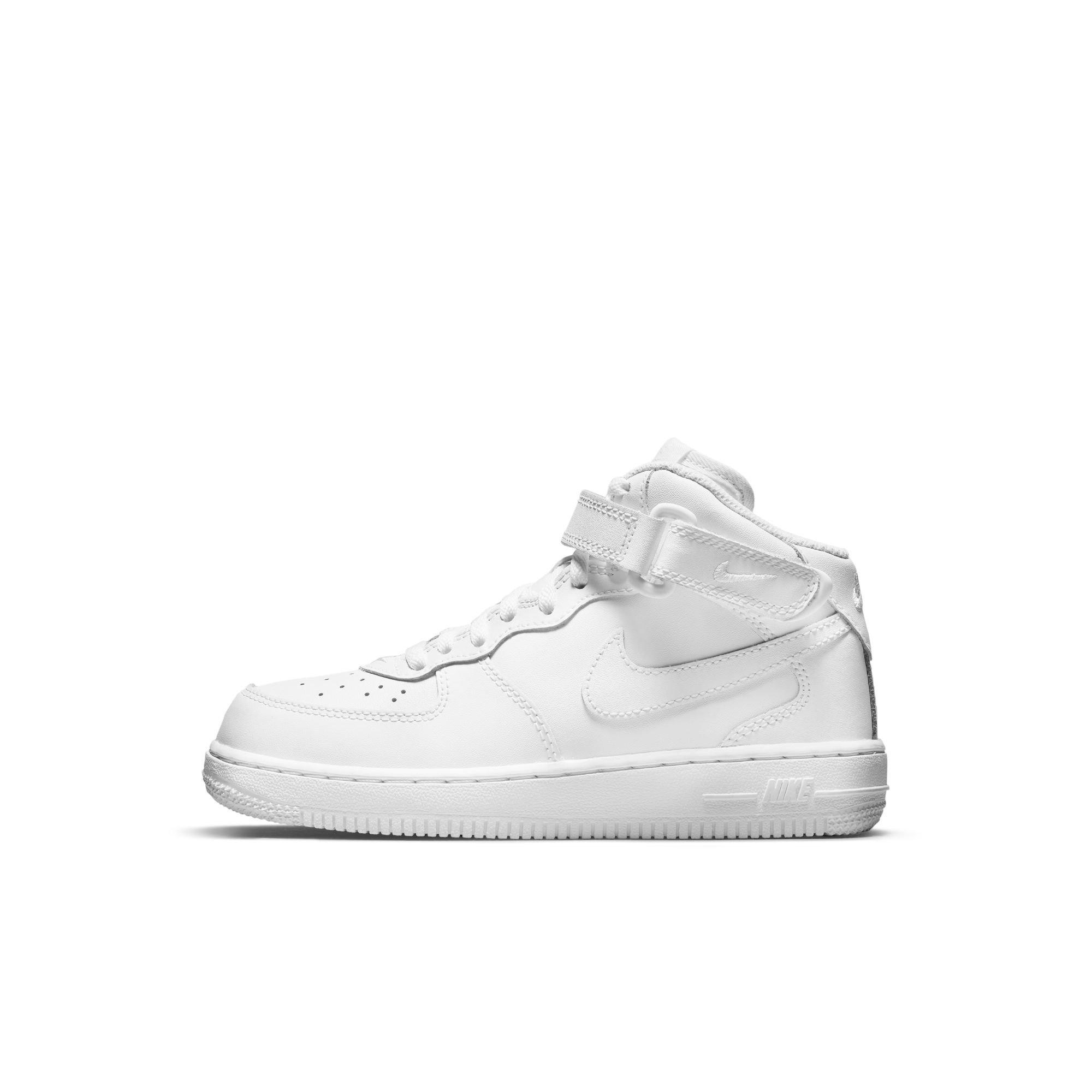Nike Air Force 1 Mid LE "White" Preschool Kids' Shoe - WHITE