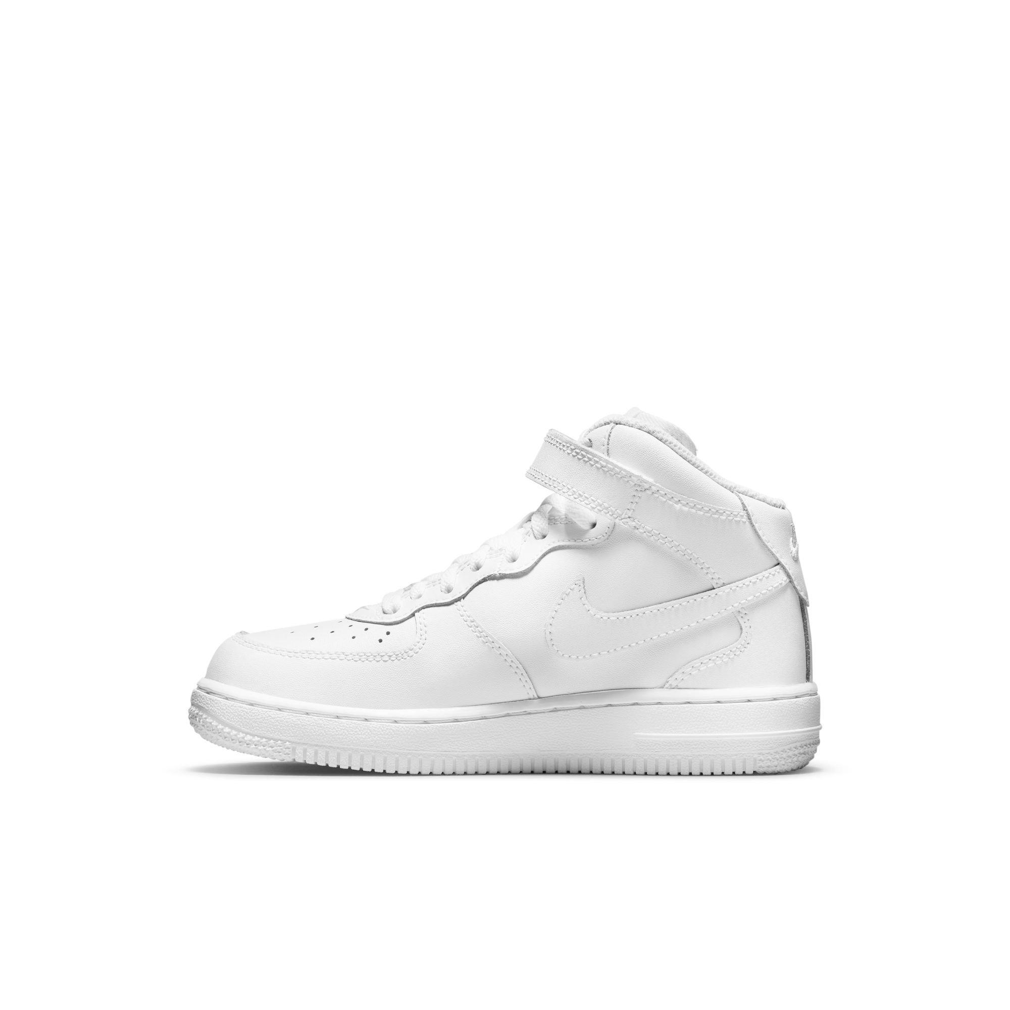 Nike Air Force 1 Mid LE "White" Preschool Kids' Shoe - WHITE