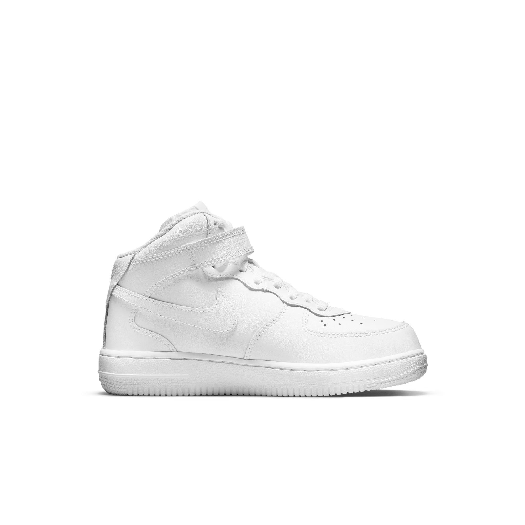 Nike Air Force 1 Mid LE "White" Preschool Kids' Shoe - WHITE