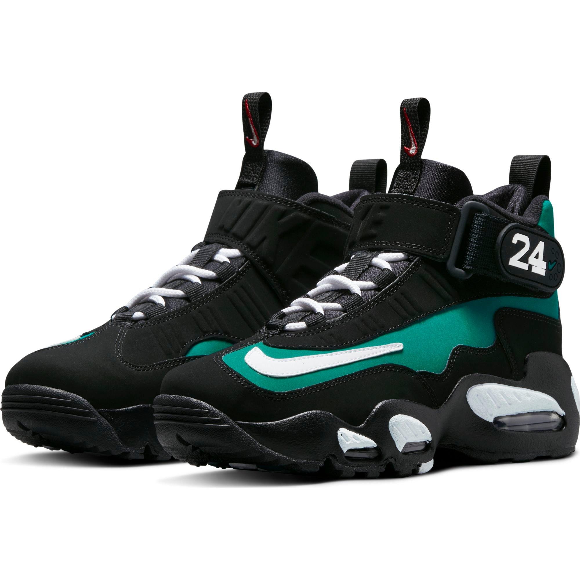 Nike Air Griffey Max 1 "Freshwater" Grade School Kids' Shoe - BLACK/TEAL Thumbnail View 7