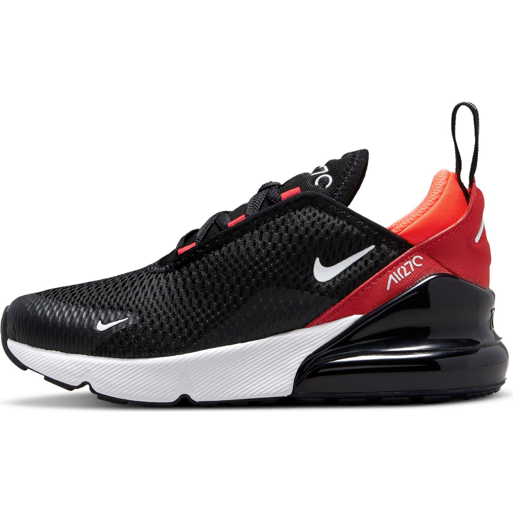 Nike air max 270 hotsell black and red junior