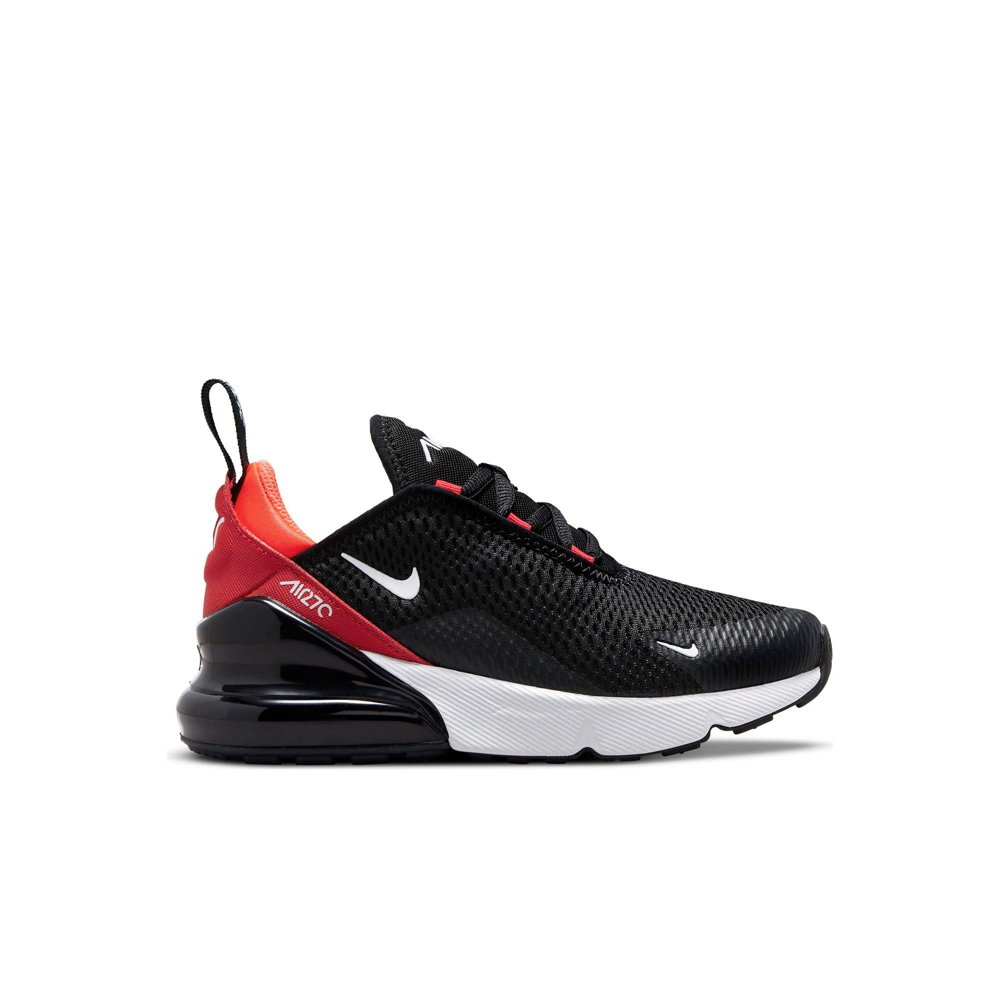 Kids' grade school air max shop 270 shoes black and red