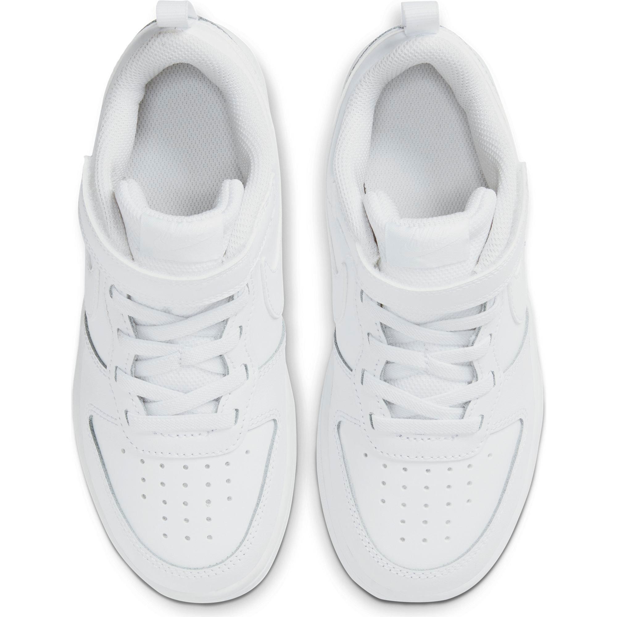 Nike Court Borough Low 2 White Preschool Kids Shoe Hibbett City Gear