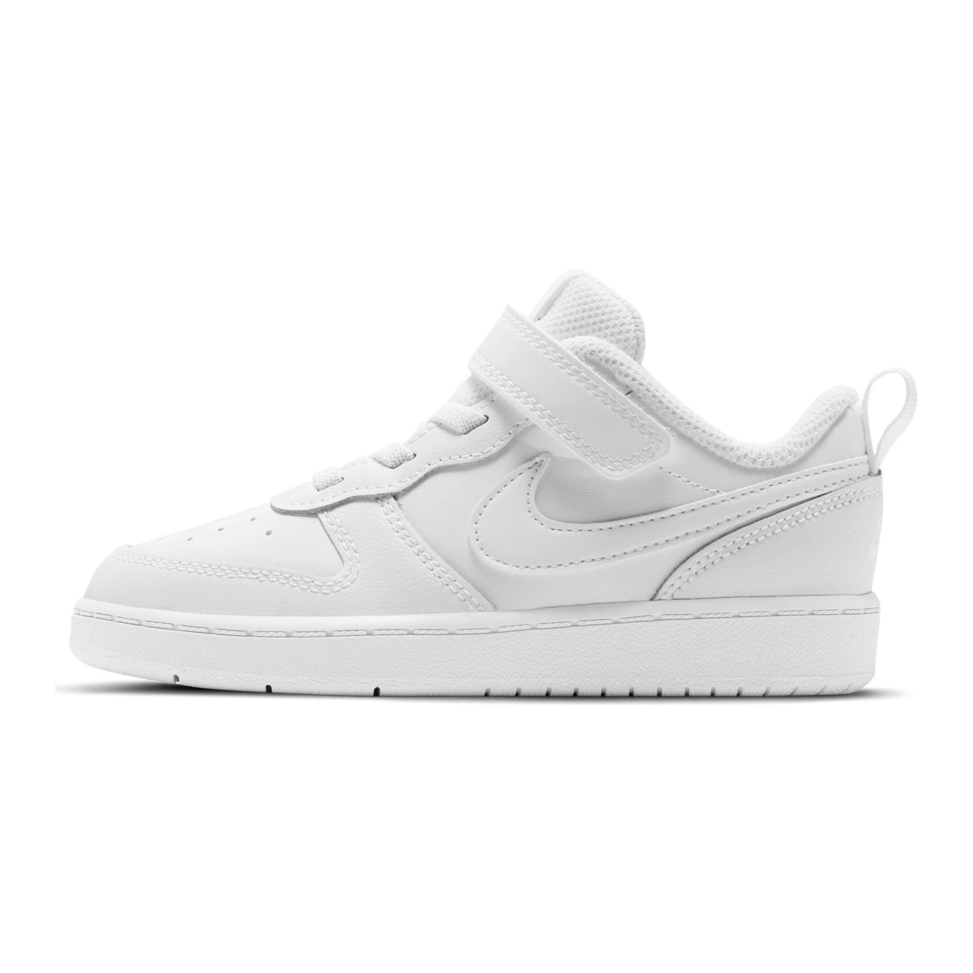 Nike Court Borough Low 2 "White" Toddler Kids' Shoe - WHITE Thumbnail View 3