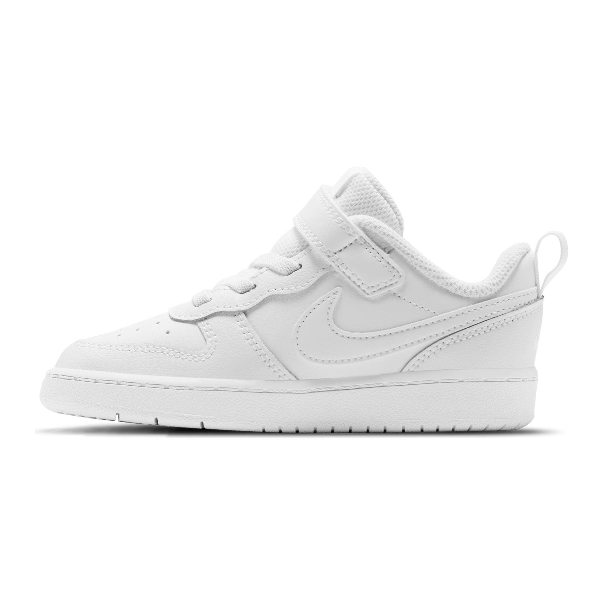 Nike Court Borough Low 2 "White" Toddler Kids' Shoe - WHITE Thumbnail View 4