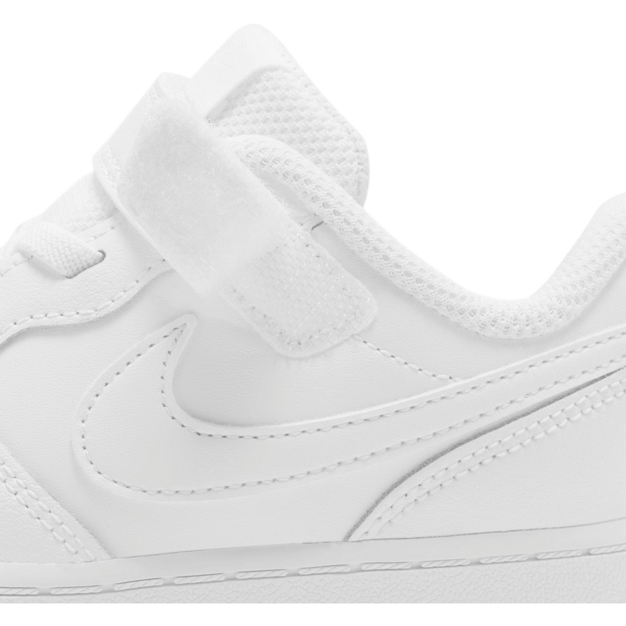 Nike Court Borough Low 2 "White" Toddler Kids' Shoe - WHITE Thumbnail View 9