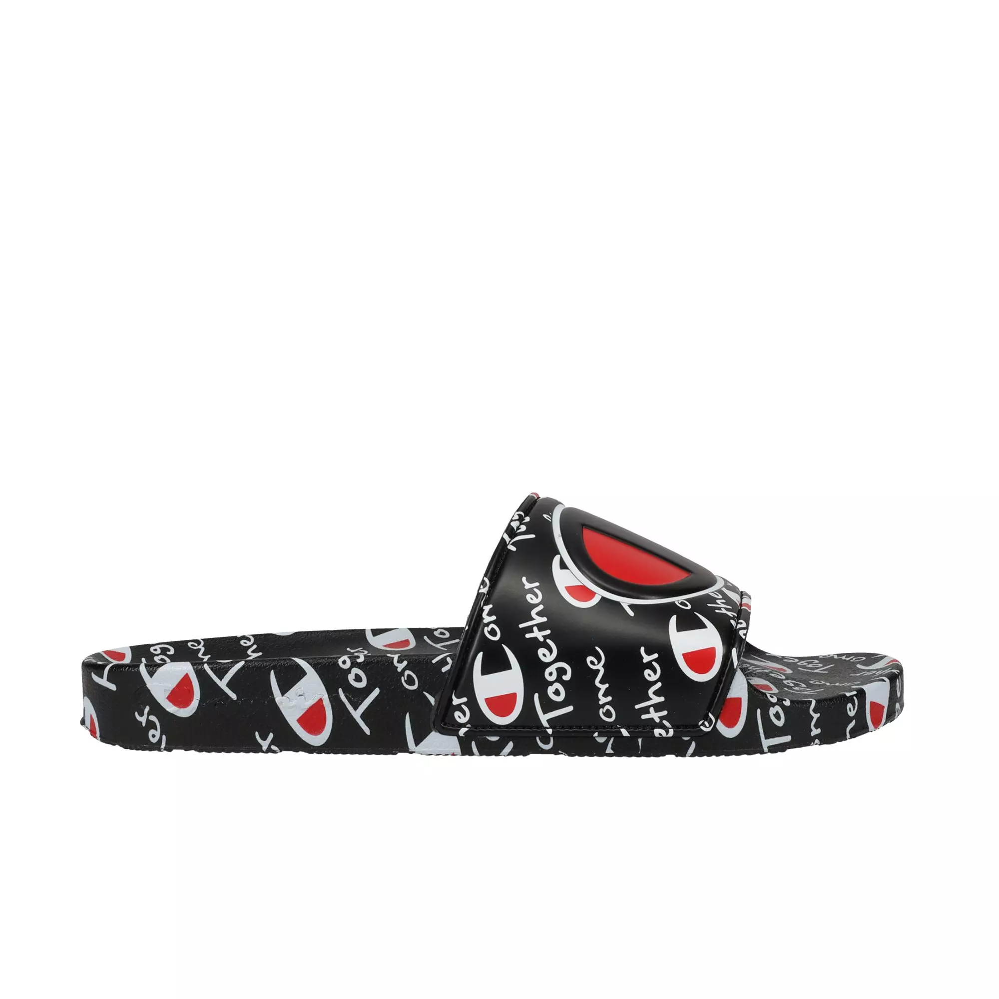 Champion IPO Hero "Black/Red/White" Men's Slide - BLACK/RED/WHITE