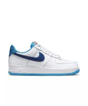 Nike Air Force 1 '07 White/Deep Royal Blue/University Blue Men's Shoe -  Hibbett