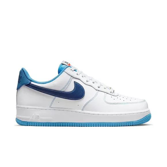 Opnieuw schieten Slot Teken Nike Air Force 1 '07 "White/Deep Royal Blue/University Blue" Men's Shoe
