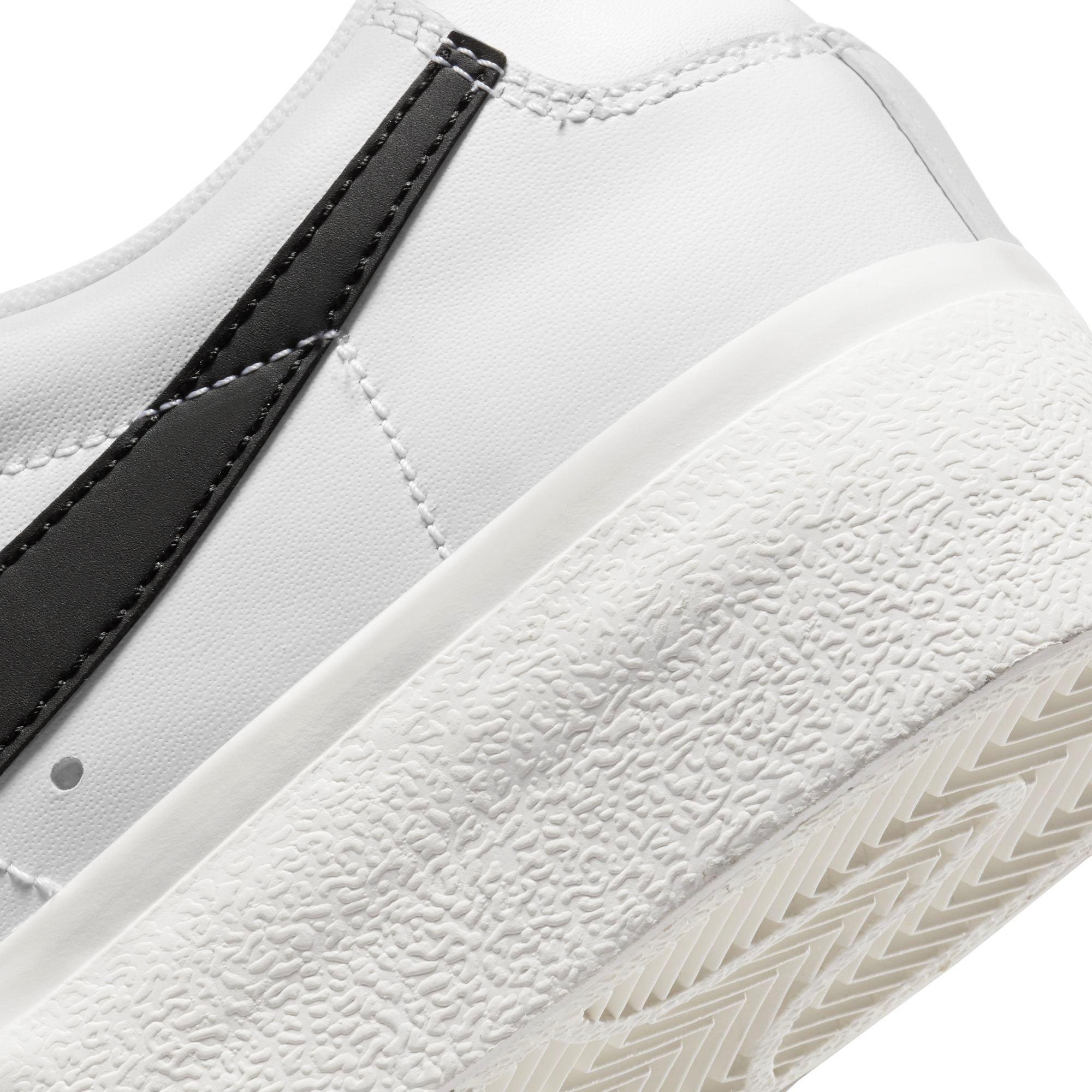 Nike Blazer Low Platform "White/Black/Sail/Team Orange" Women's Shoe - WHITE/BLACK Thumbnail View 4