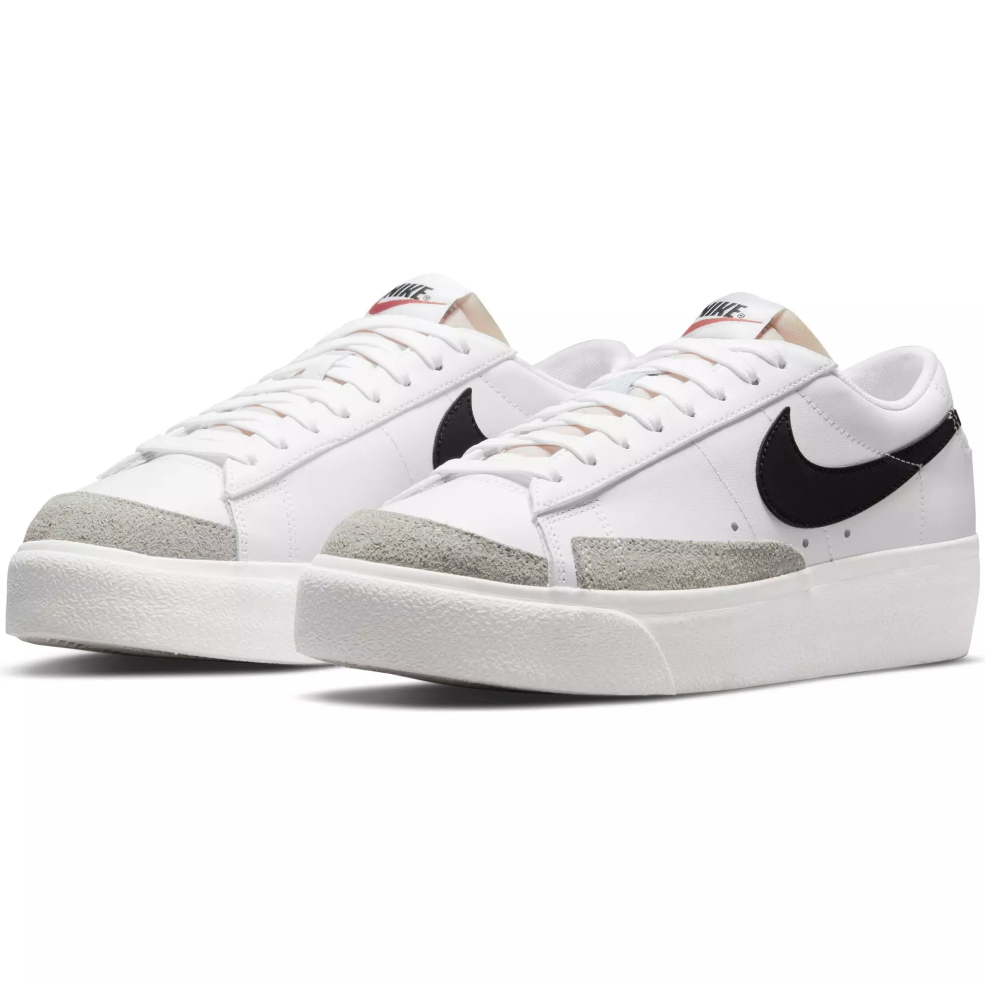 Nike Blazer Low Platform "White/Black/Sail/Team Orange" Women's Shoe - WHITE/BLACK