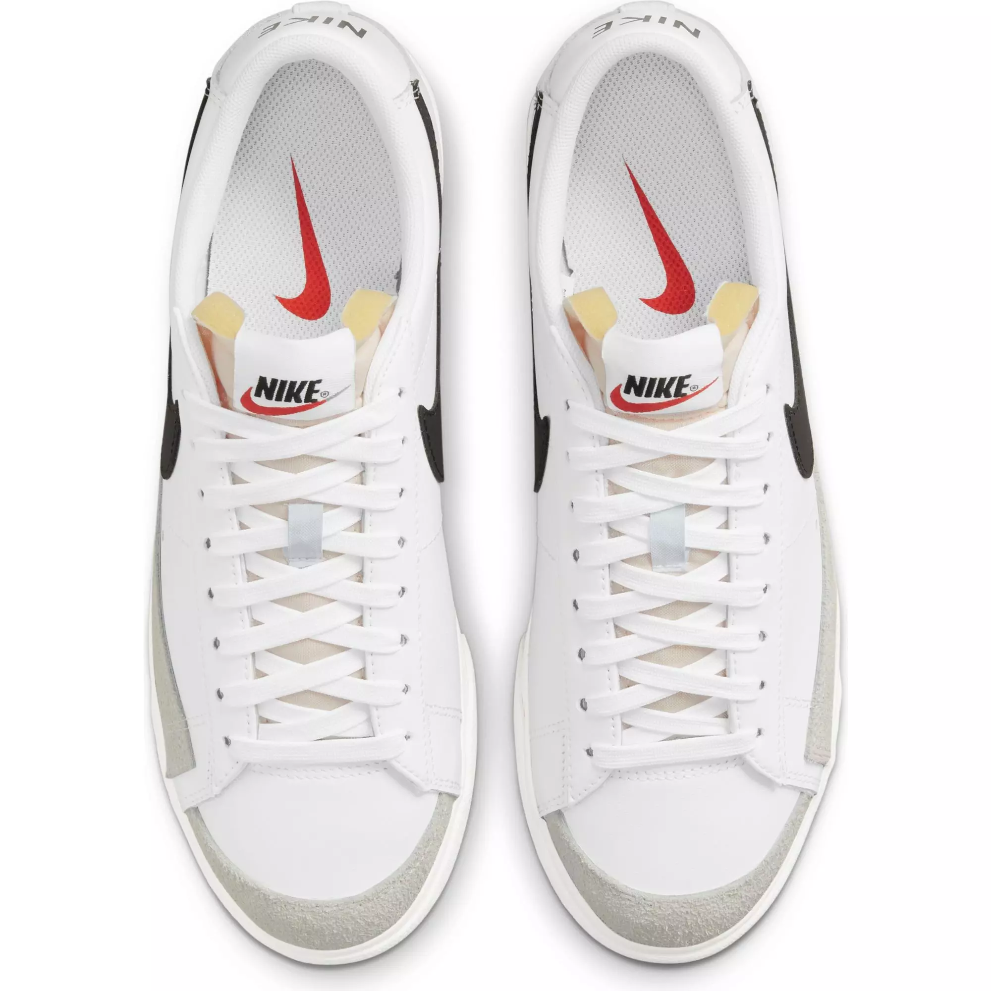 Nike Blazer Low Platform "White/Black/Sail/Team Orange" Women's Shoe - WHITE/BLACK