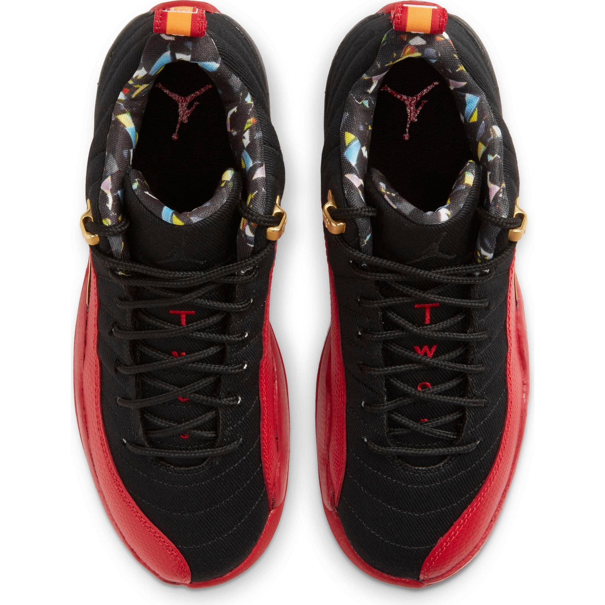 Jordan 12 Retro Low Black/Varsity Red/Metallic Gold Grade School Kids'  Shoe - Hibbett | City Gear