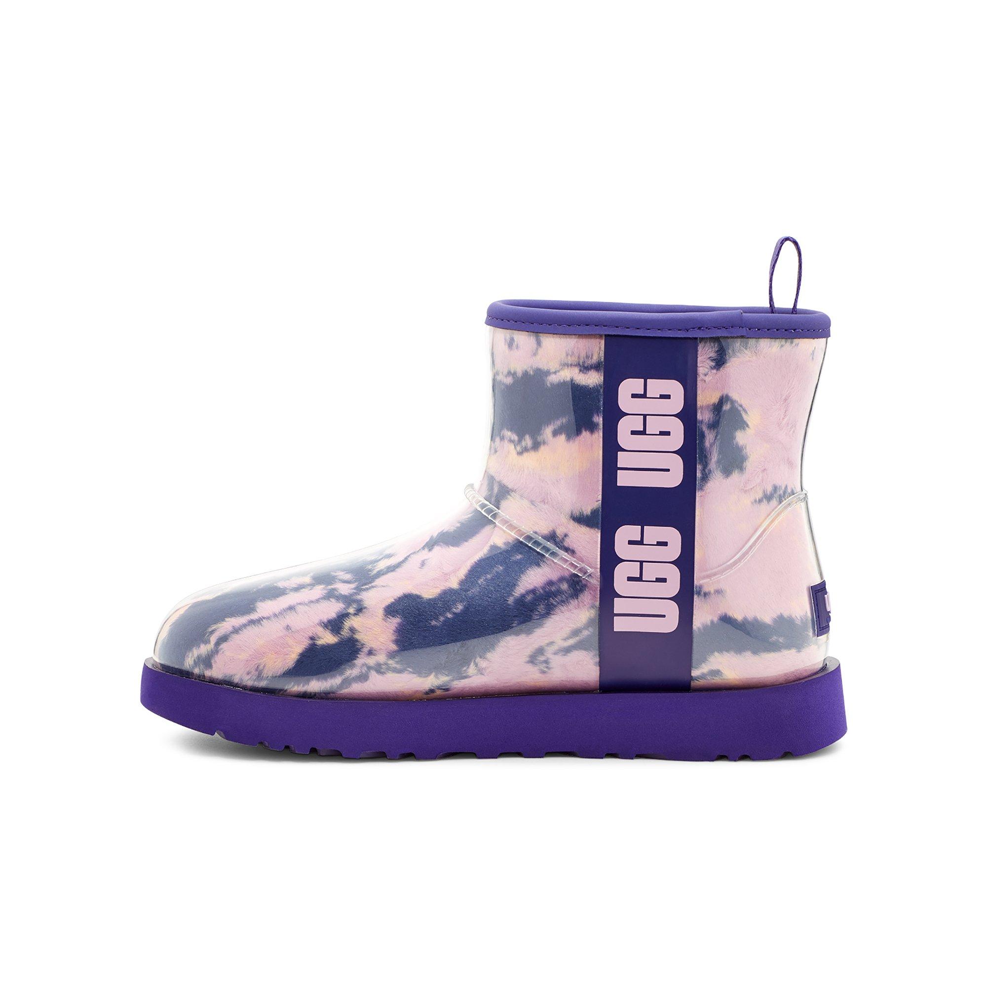 Ugg clear mini. Угги Классик клеар мини. UGG Classic Clear Mini Marble. UGG Classic Clear Mini Purple Sky.