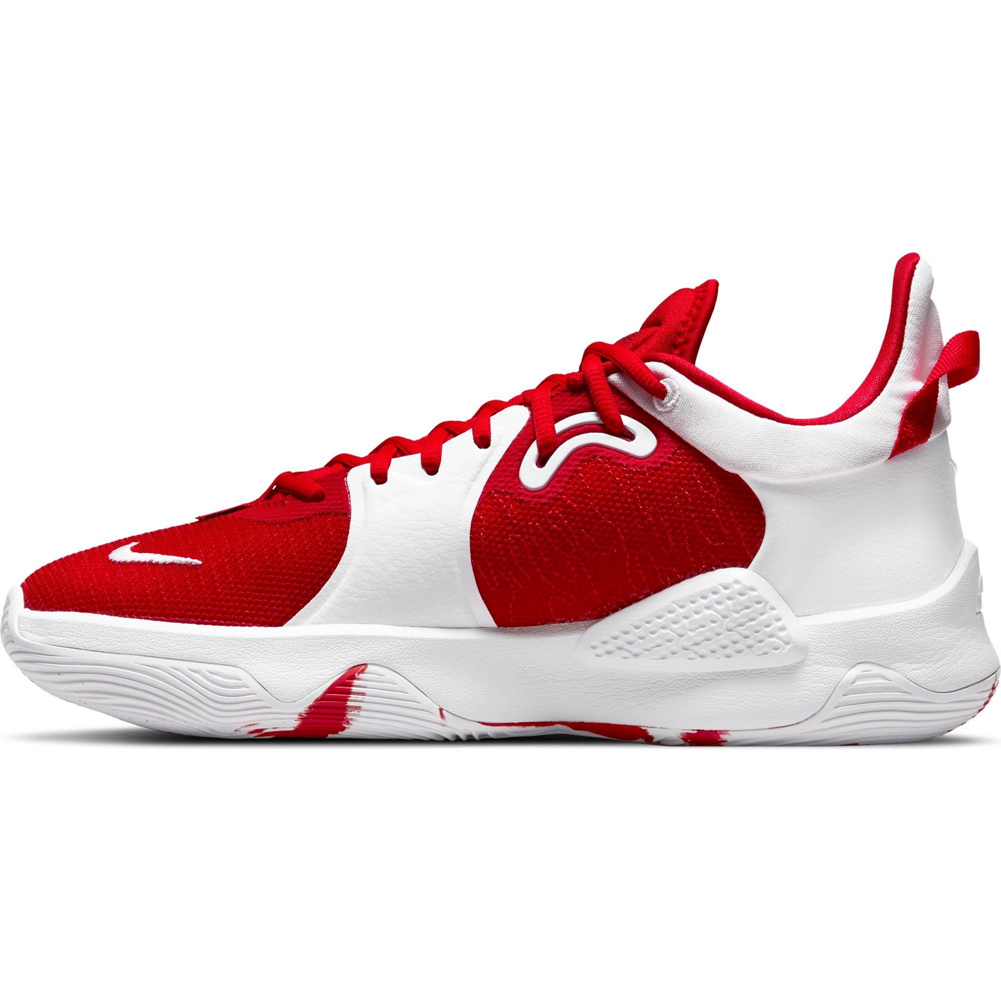 Nike PG 5 University Red/White Men's Basketball Shoe - Hibbett