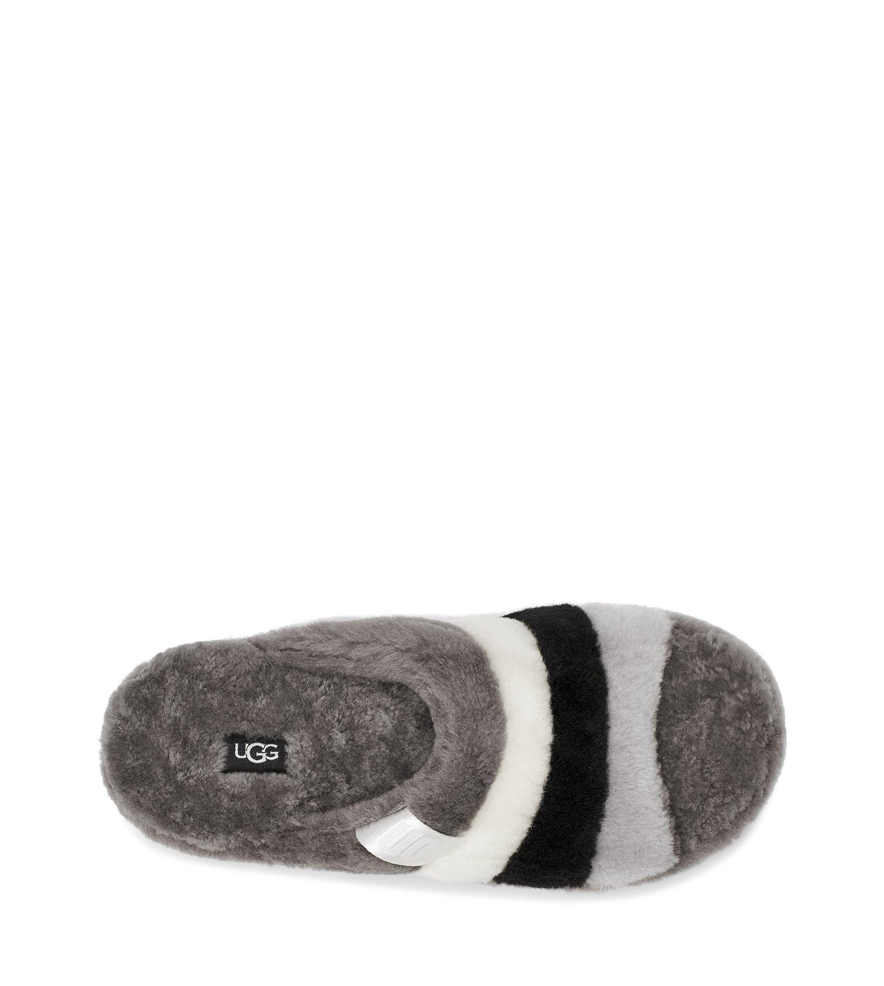 Black grey and white ugg outlet slides