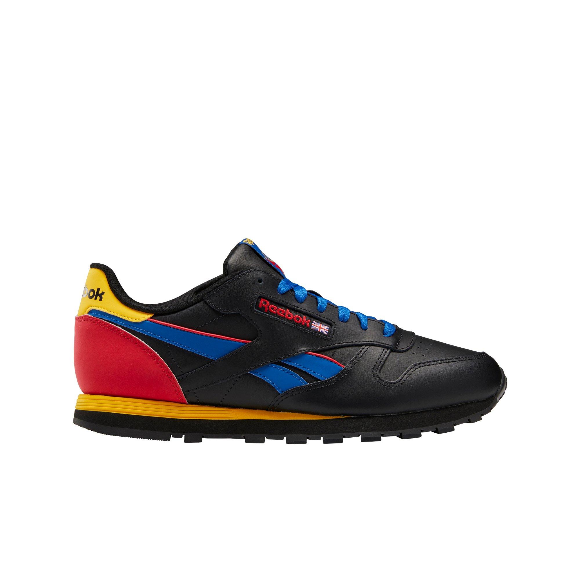 Reebok Classic Leather Vector Blue/Red/White Men's Shoe - Hibbett