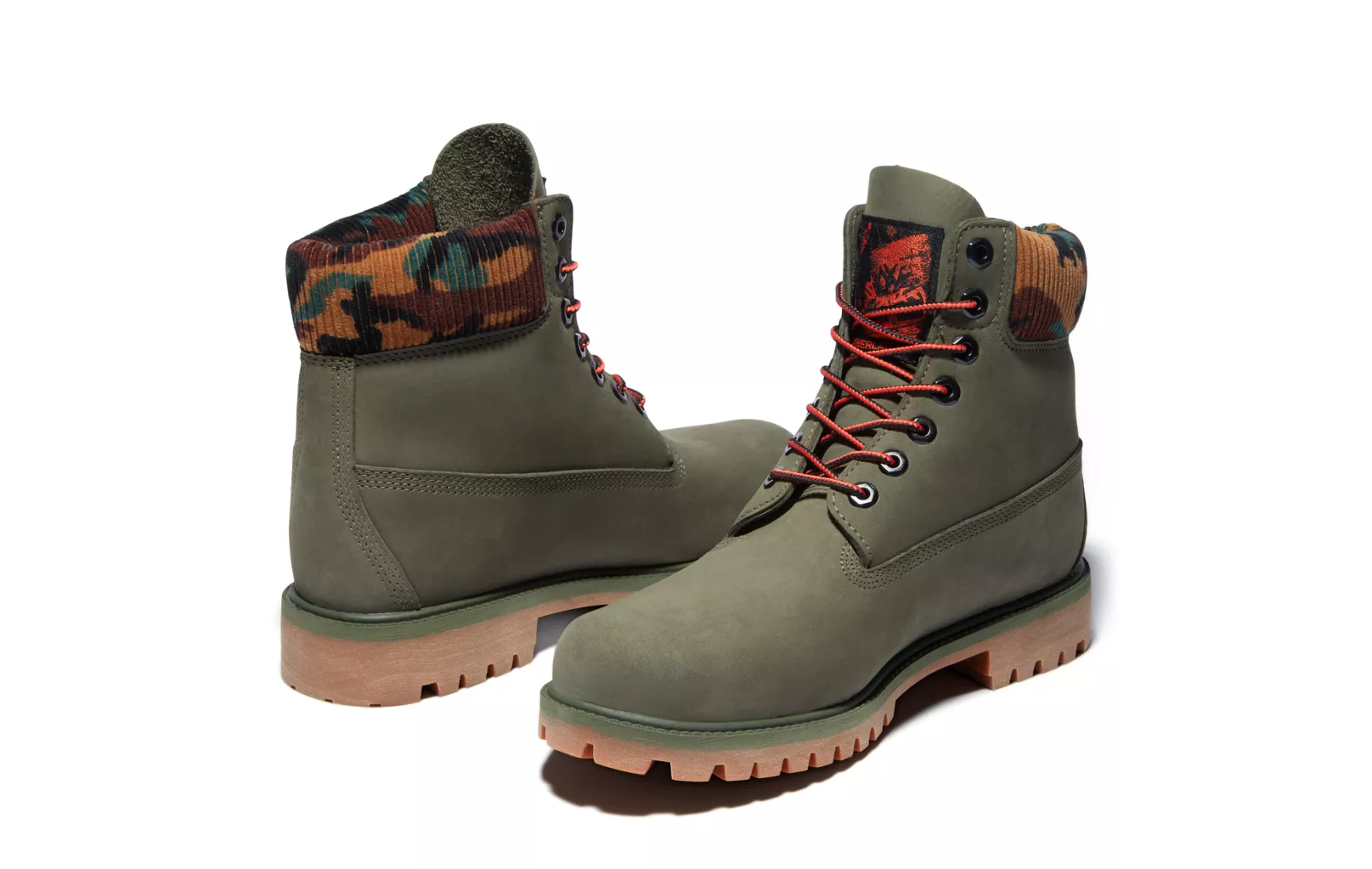 Green camo clearance timberlands