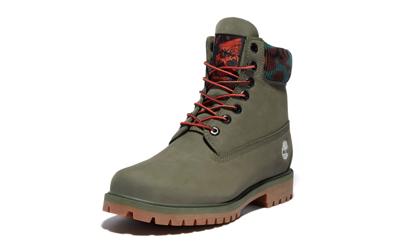 Timberland 6" "Dark Green/Camo" Men's Boot