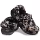 Crocs Fur Sure "Black/Marble" Women's Clog - BLACK/MULTI Thumbnail View 7