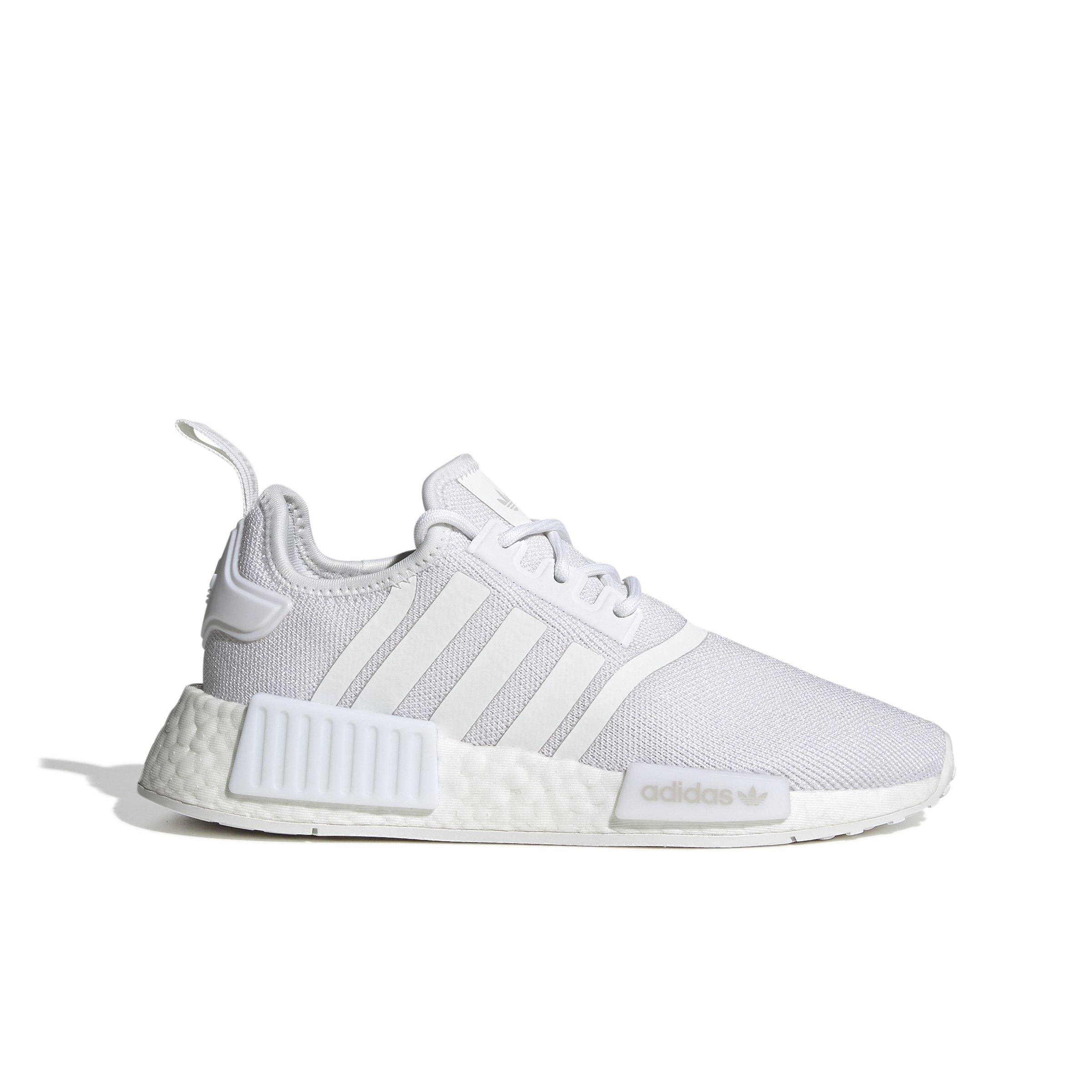 adidas Originals NMD_R1 Refined Grade School Boys' "Ftwr White/Ftwr White/Grey One" Shoe