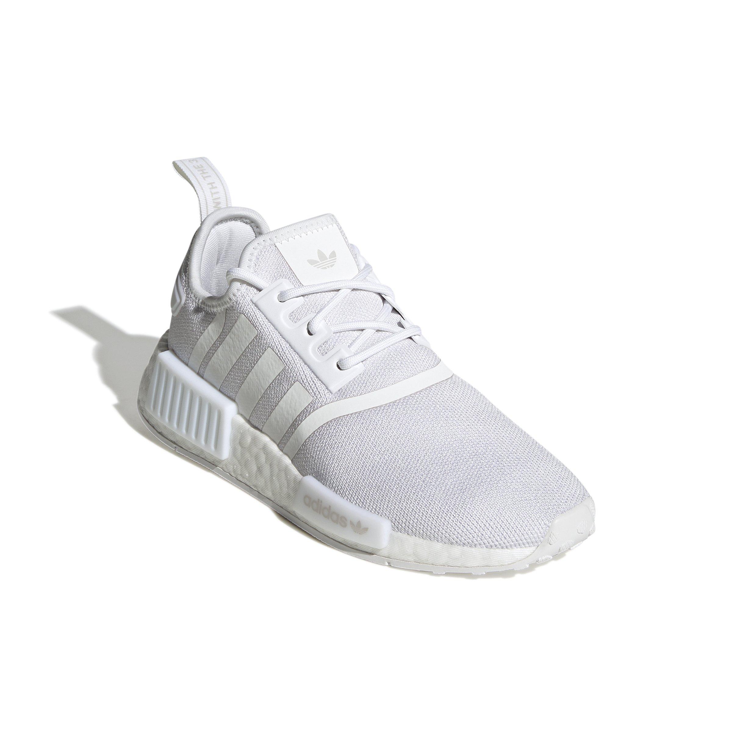 adidas Originals NMD_R1 Refined Grade School Boys' "Ftwr White/Ftwr White/Grey One" Shoe