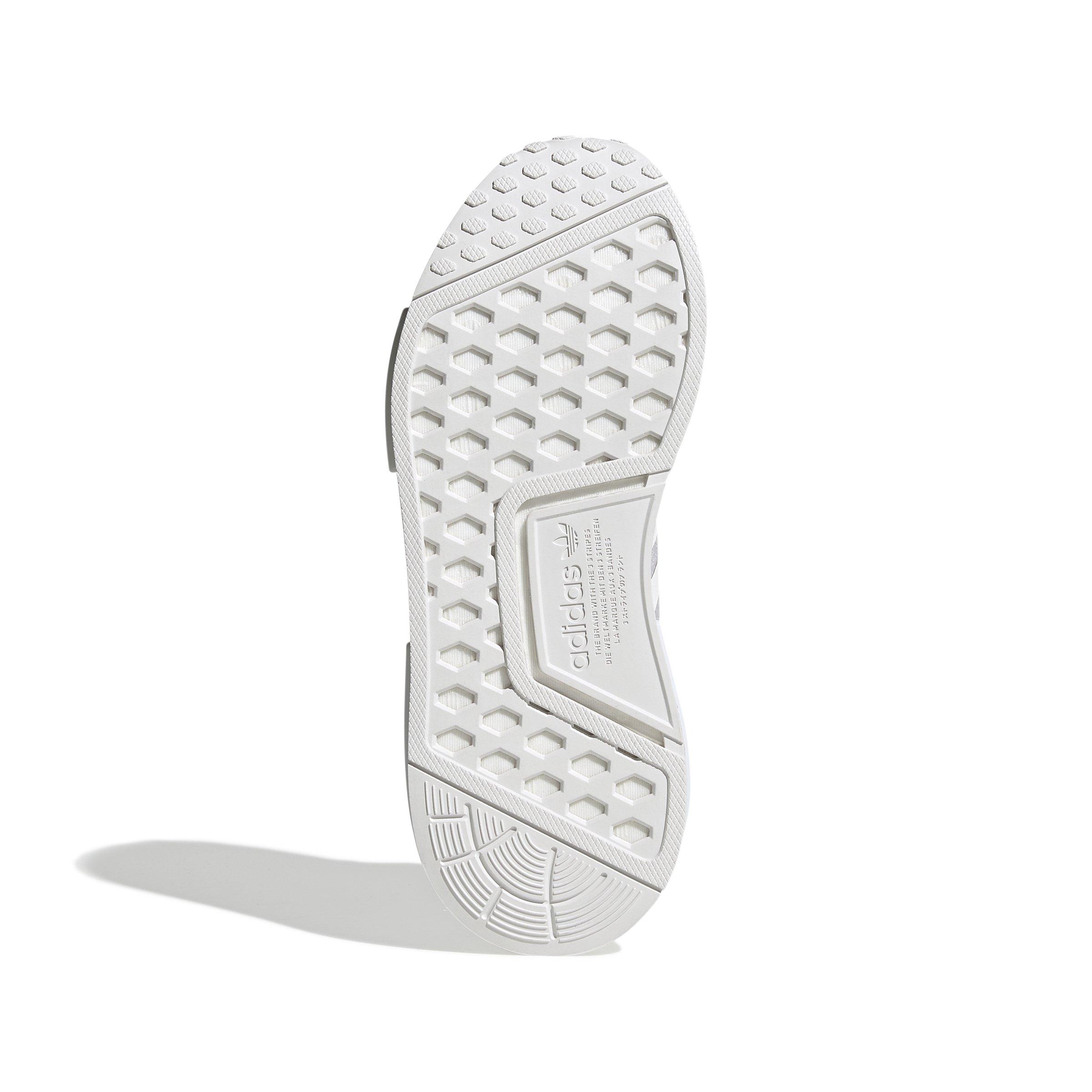adidas Originals NMD_R1 Refined Grade School Boys' "Ftwr White/Ftwr White/Grey One" Shoe