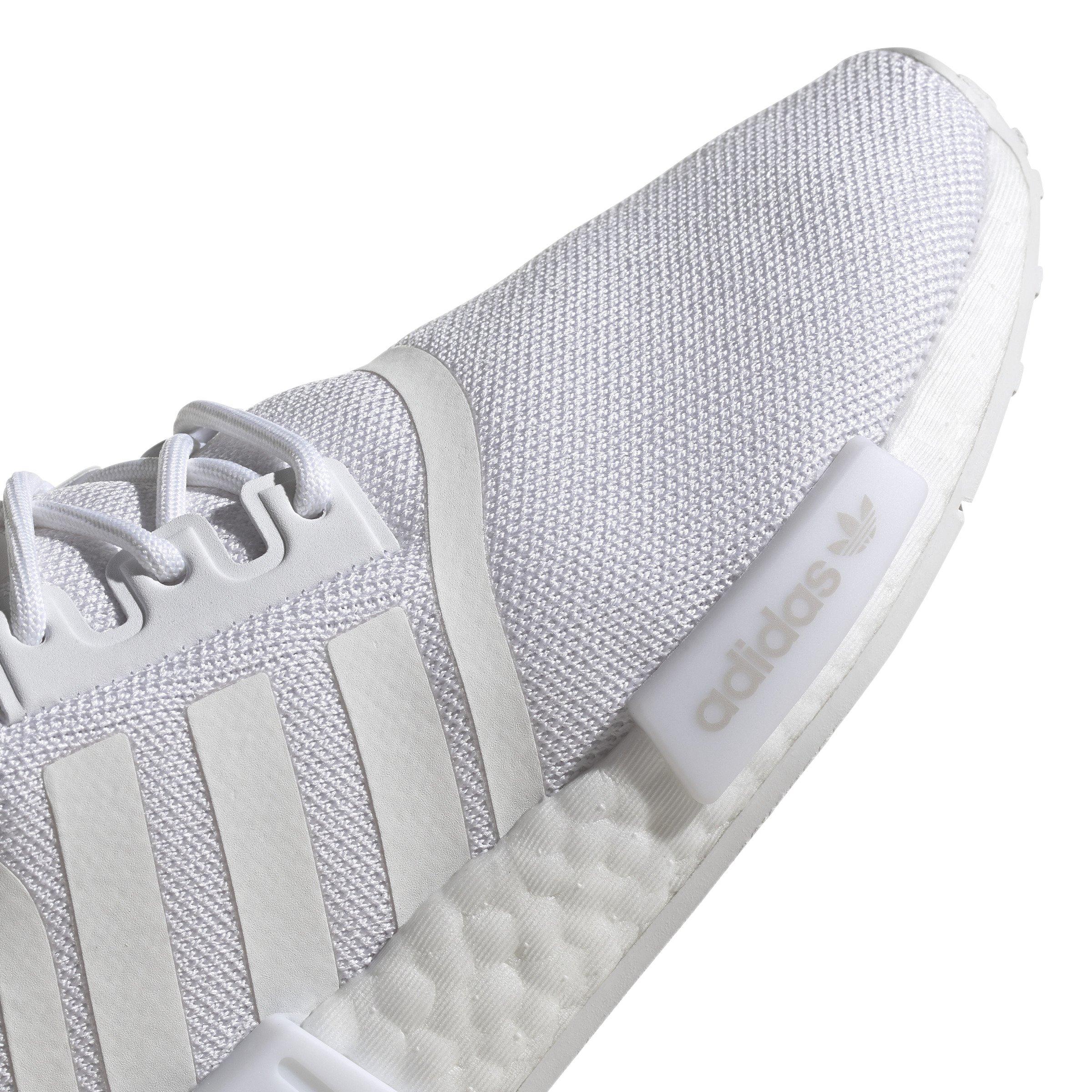 adidas Originals NMD_R1 Refined Grade School Boys' "Ftwr White/Ftwr White/Grey One" Shoe