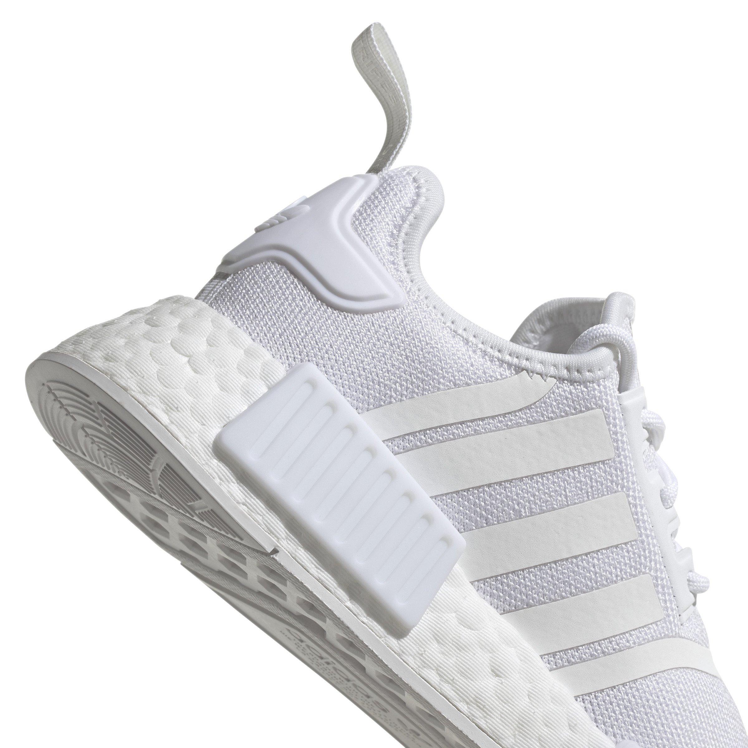 adidas Originals NMD_R1 Refined Grade School Boys' "Ftwr White/Ftwr White/Grey One" Shoe