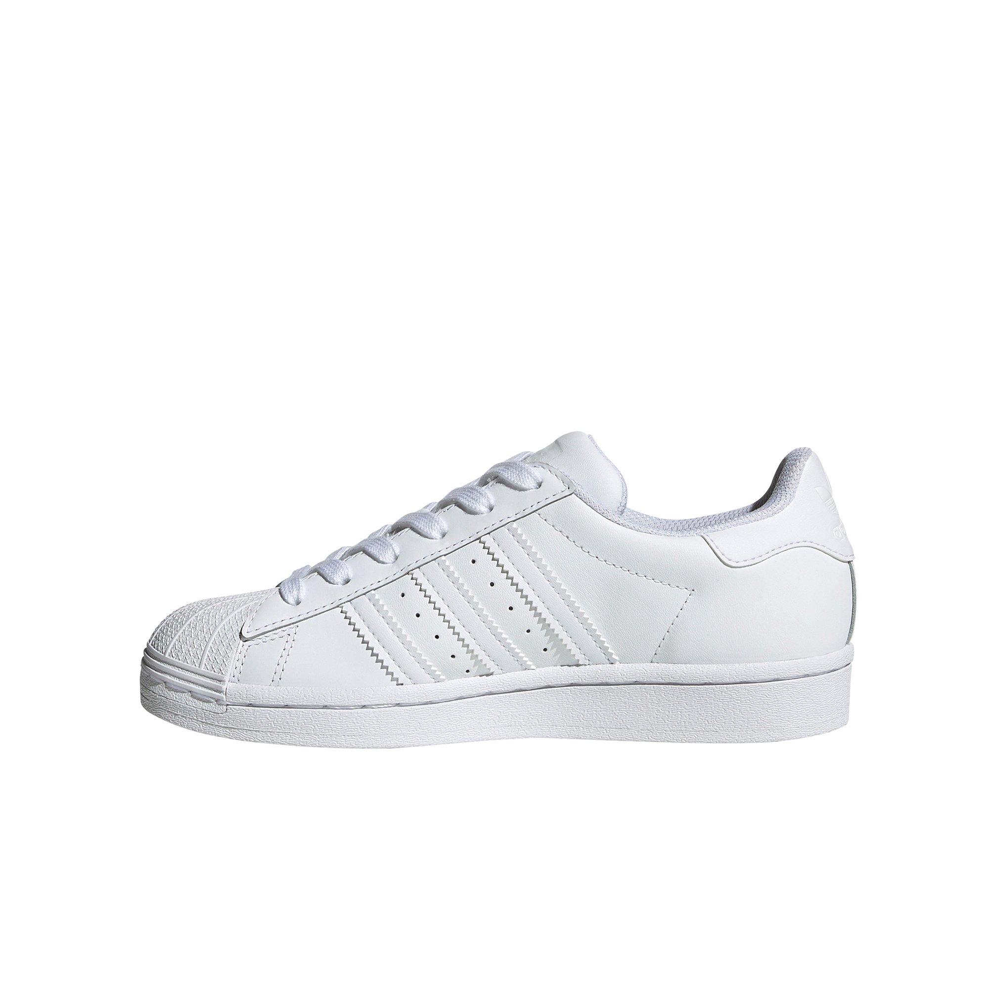 adidas Superstar Grade School Kids' "Ftwr White/Ftwr White" Shoe