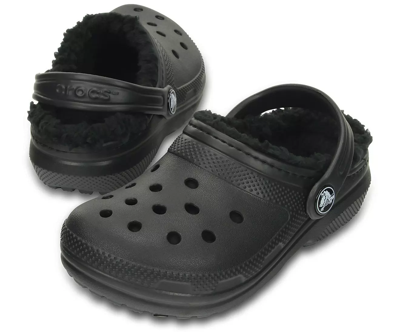 Crocs Classic Lined "Black" Preschool Kids' Clog - BLACK