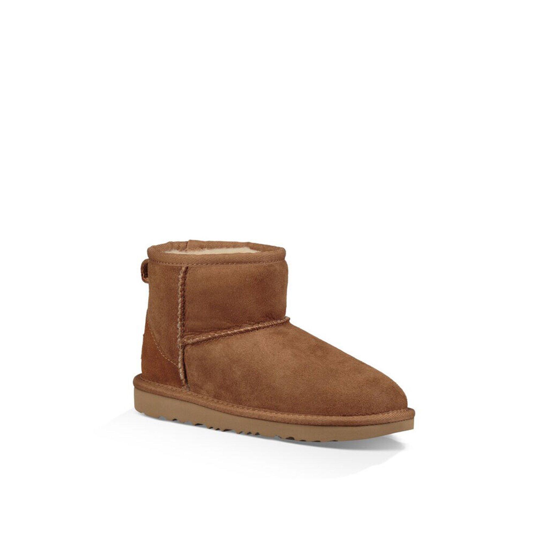 UGG Classic Mini "Chestnut" Grade School Kids Shoe - BROWN Thumbnail View 2