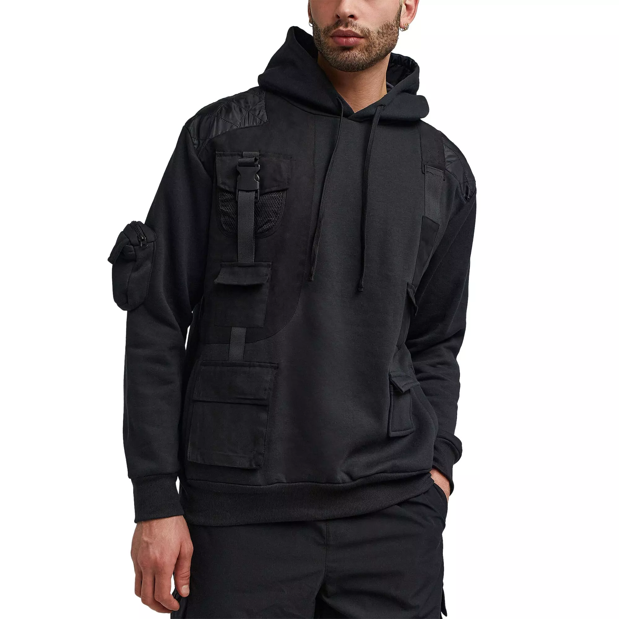 Reason Men's Brigade Fleece Hoodie - Black - BLACK