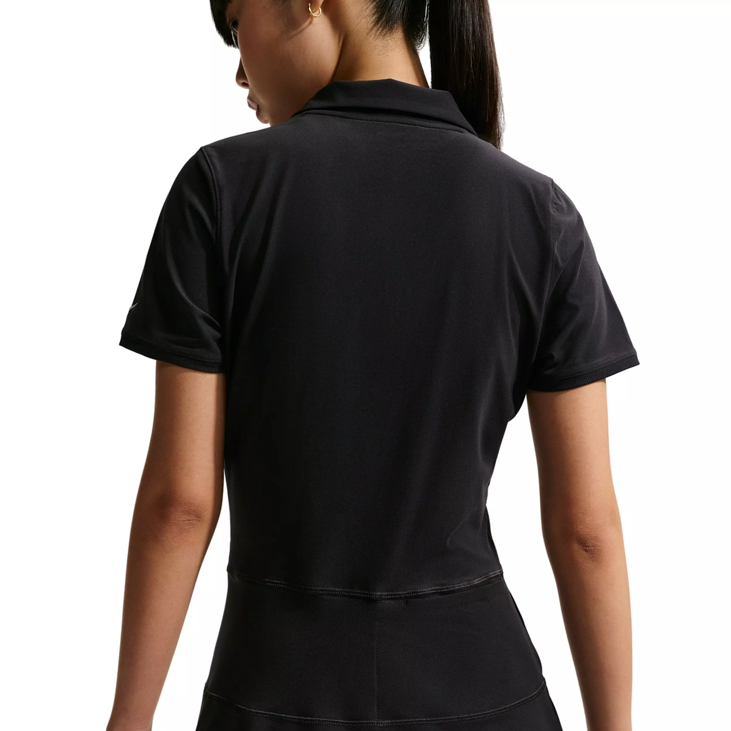 Nike Women's Victory Dri-FIT Golf Polo Dress - BLACK/WHITE
