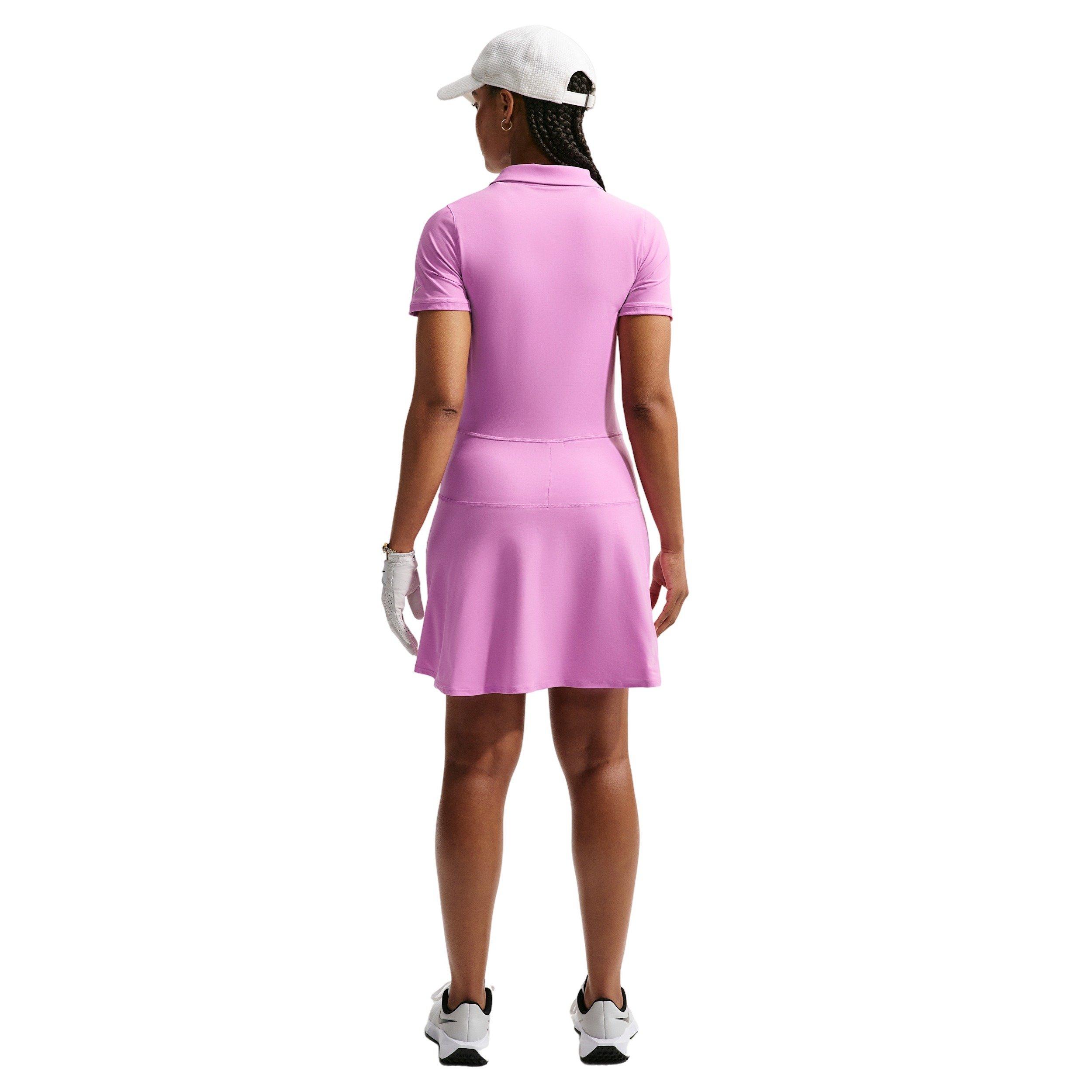 Nike Women's Victory Dri-FIT Golf Polo Dress - MAGENTA Thumbnail View 2